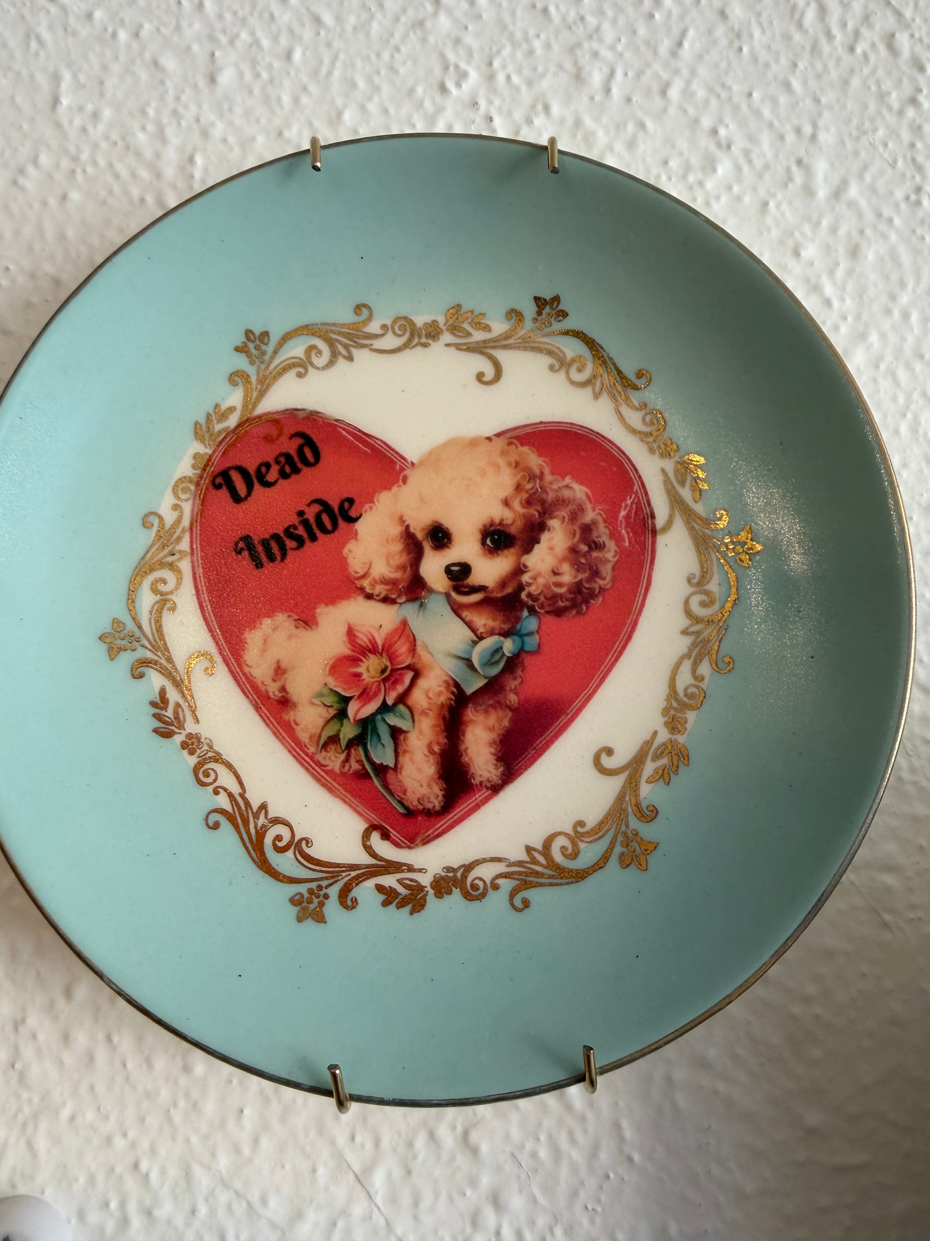 Dead Inside Decorative Antique Dish