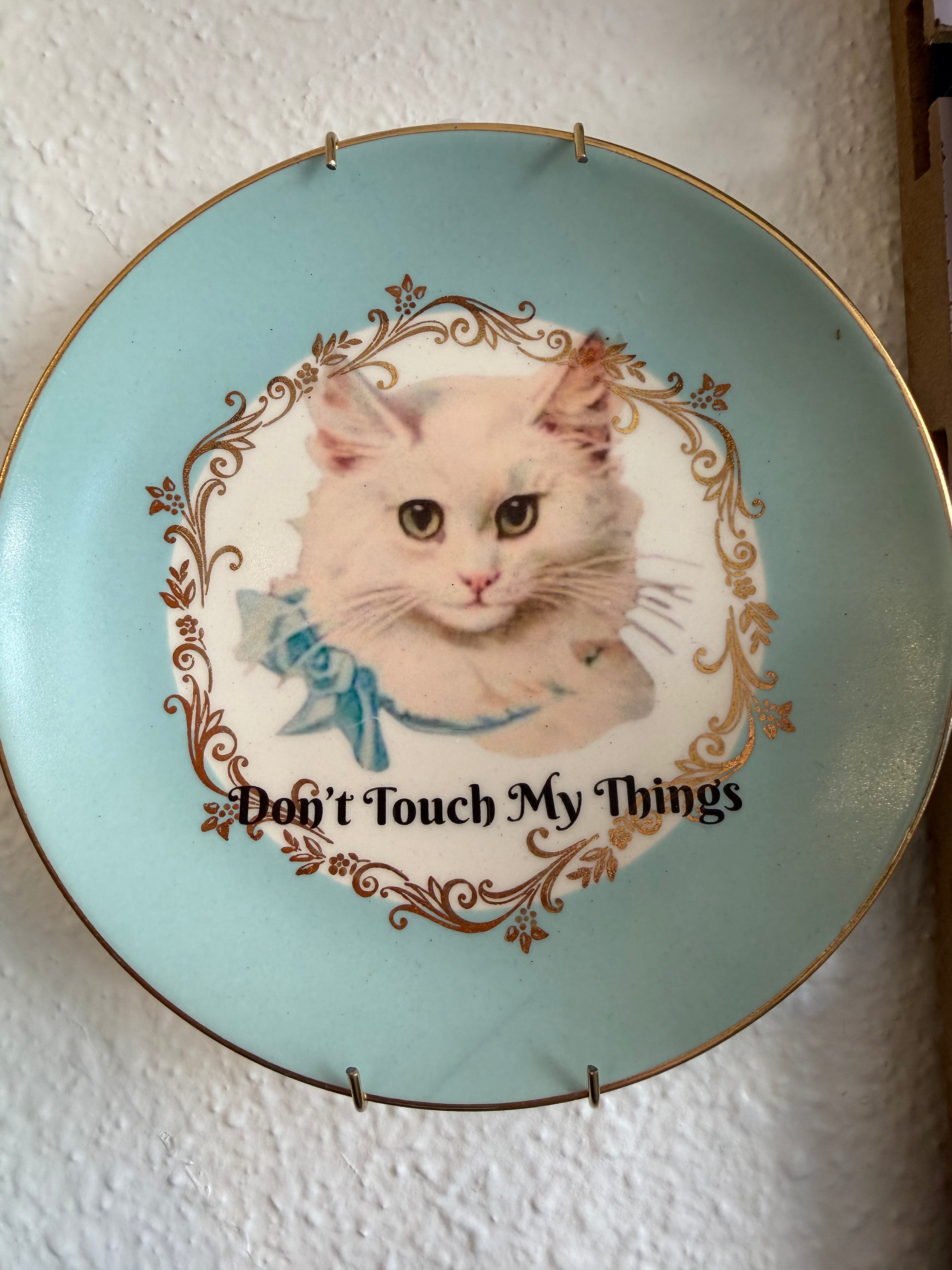 Don’t Touch My Things Antique Decorative Dish