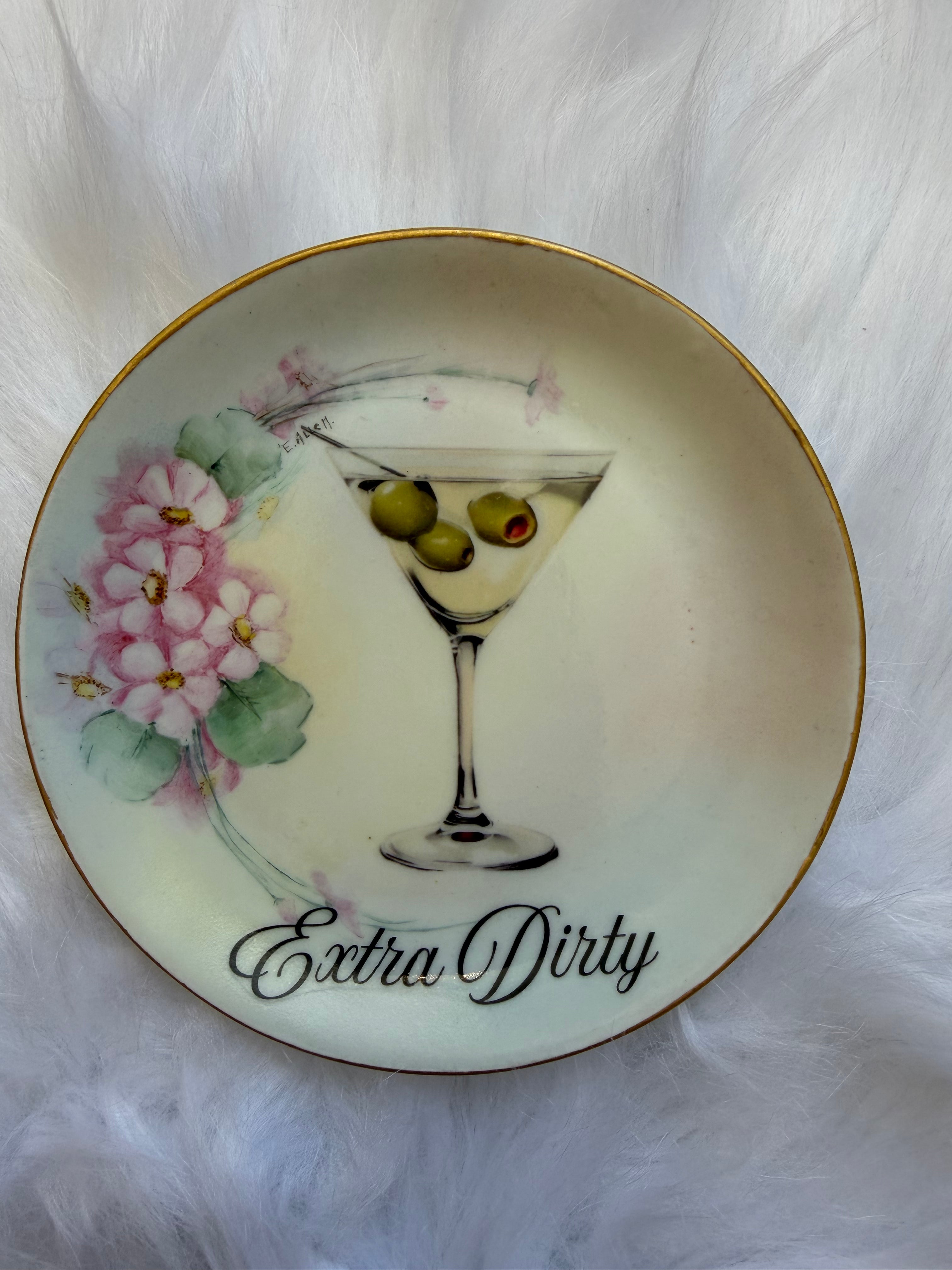 Extra Dirty Martini Decorative Plate