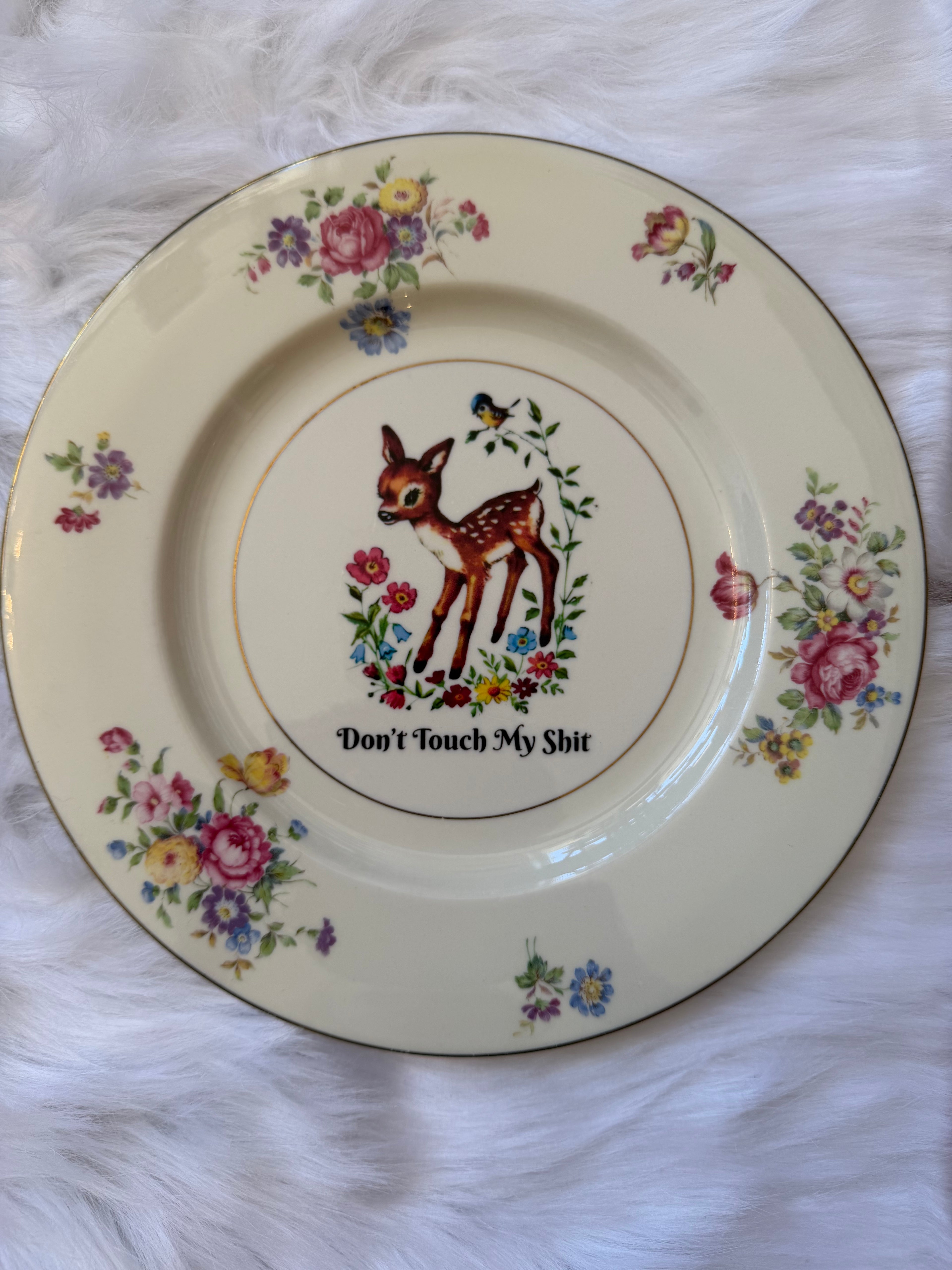 Don’t Touch My Shit Decorative Plate