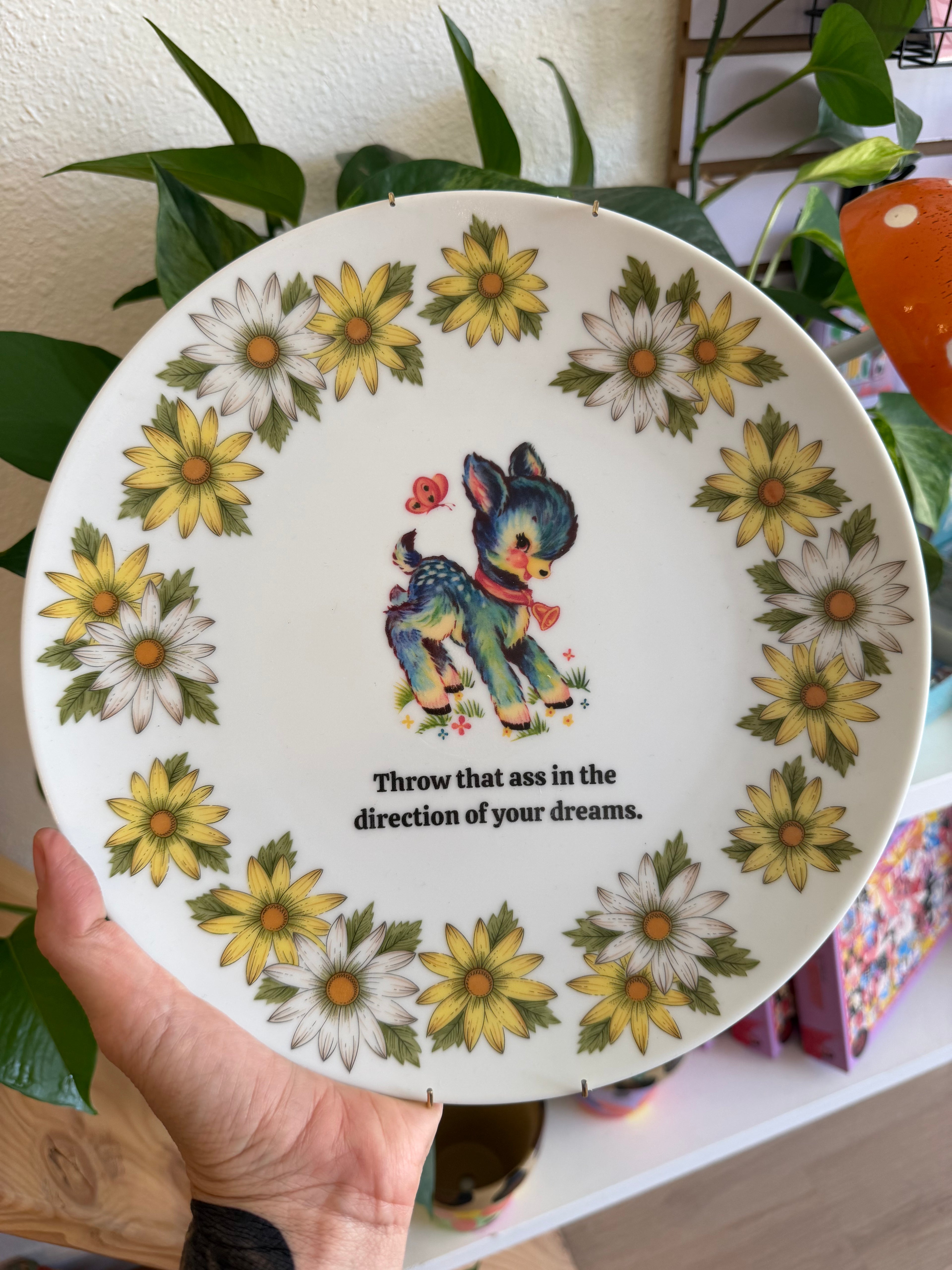 Throw That Ass Vintage Decorative Dish