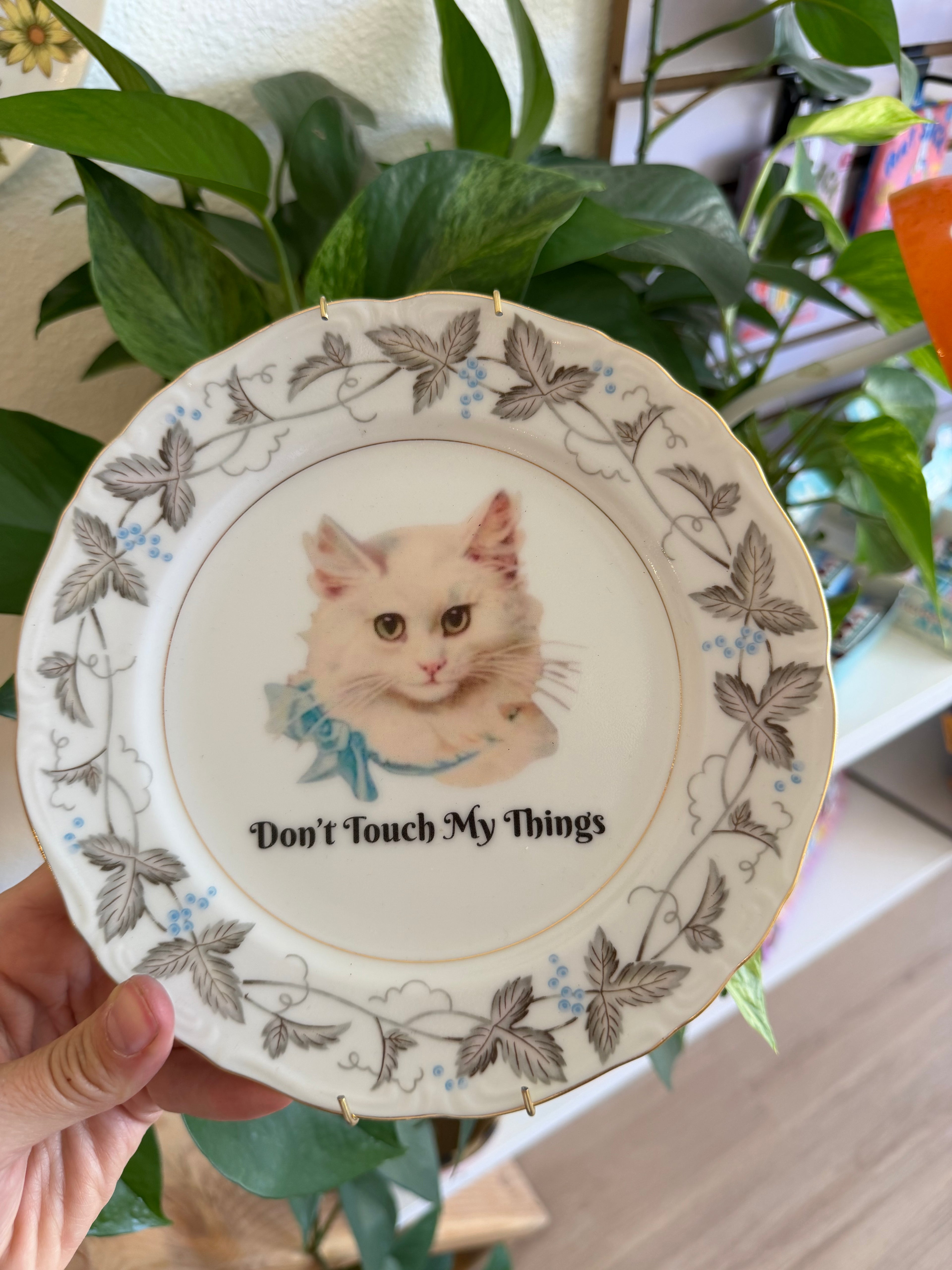 Don't Touch My Things Antique Decorative Dish