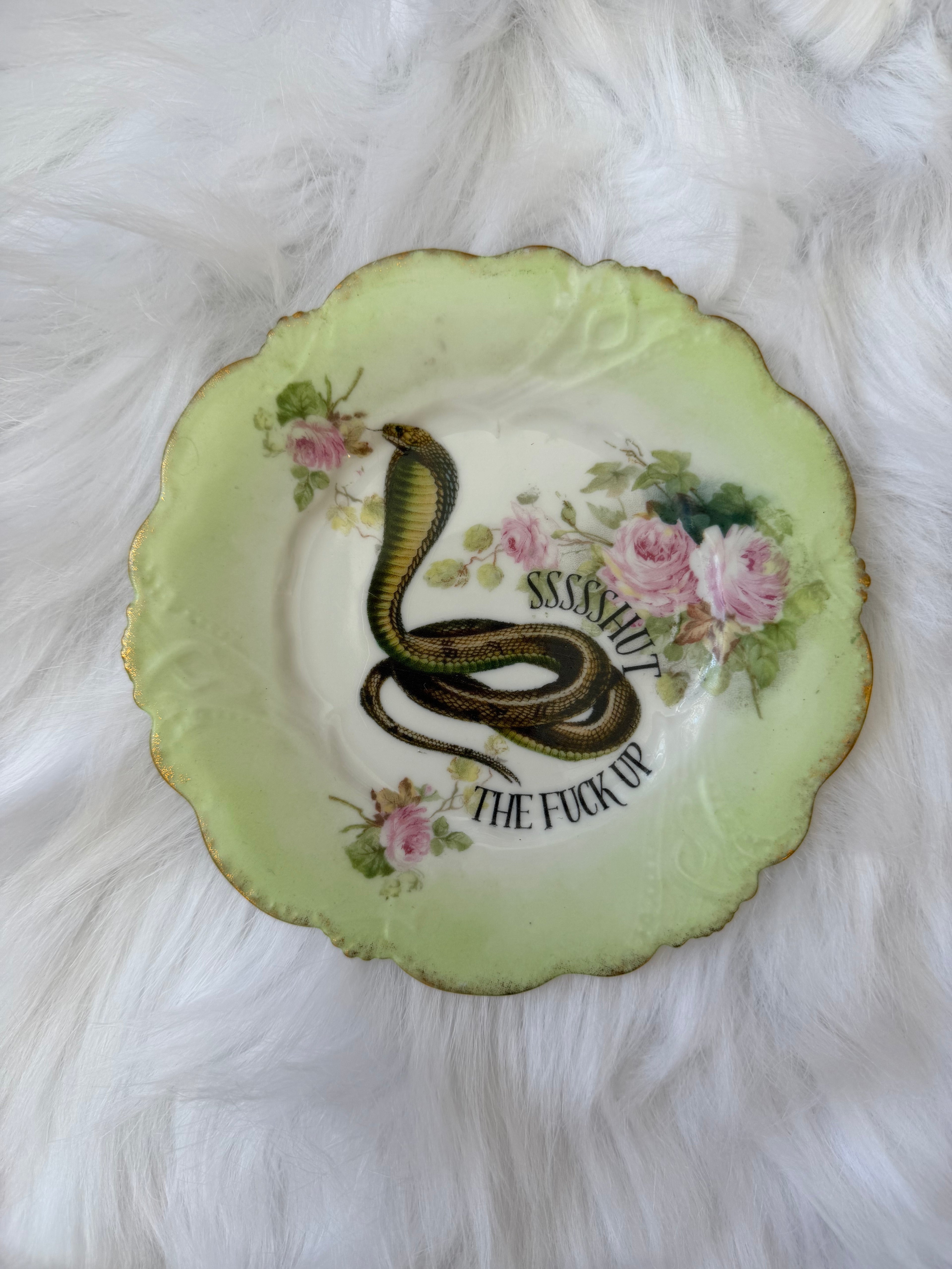 Sssshut The Fuck Up Decorative Plate