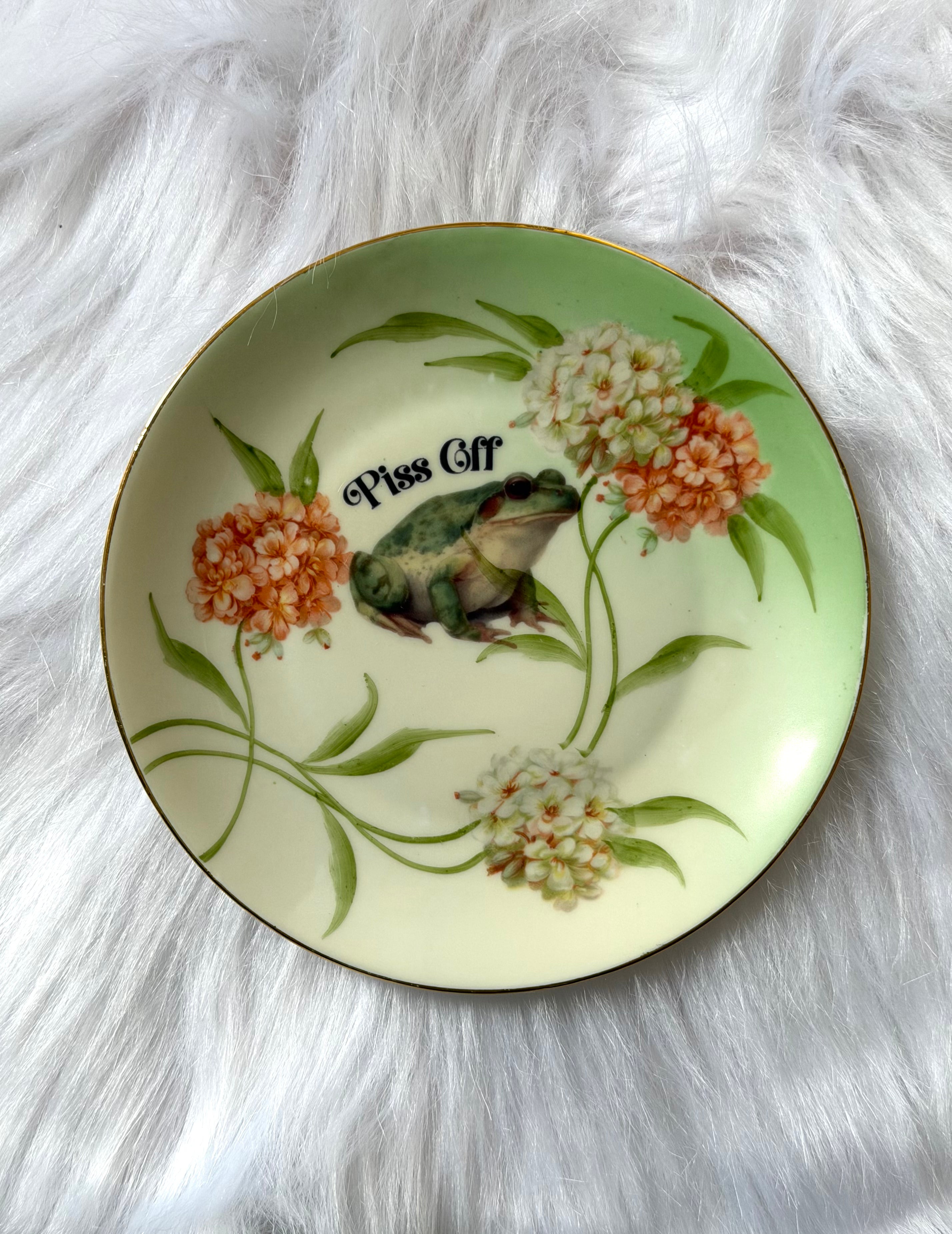 Piss Off Vintage Decorative Plate