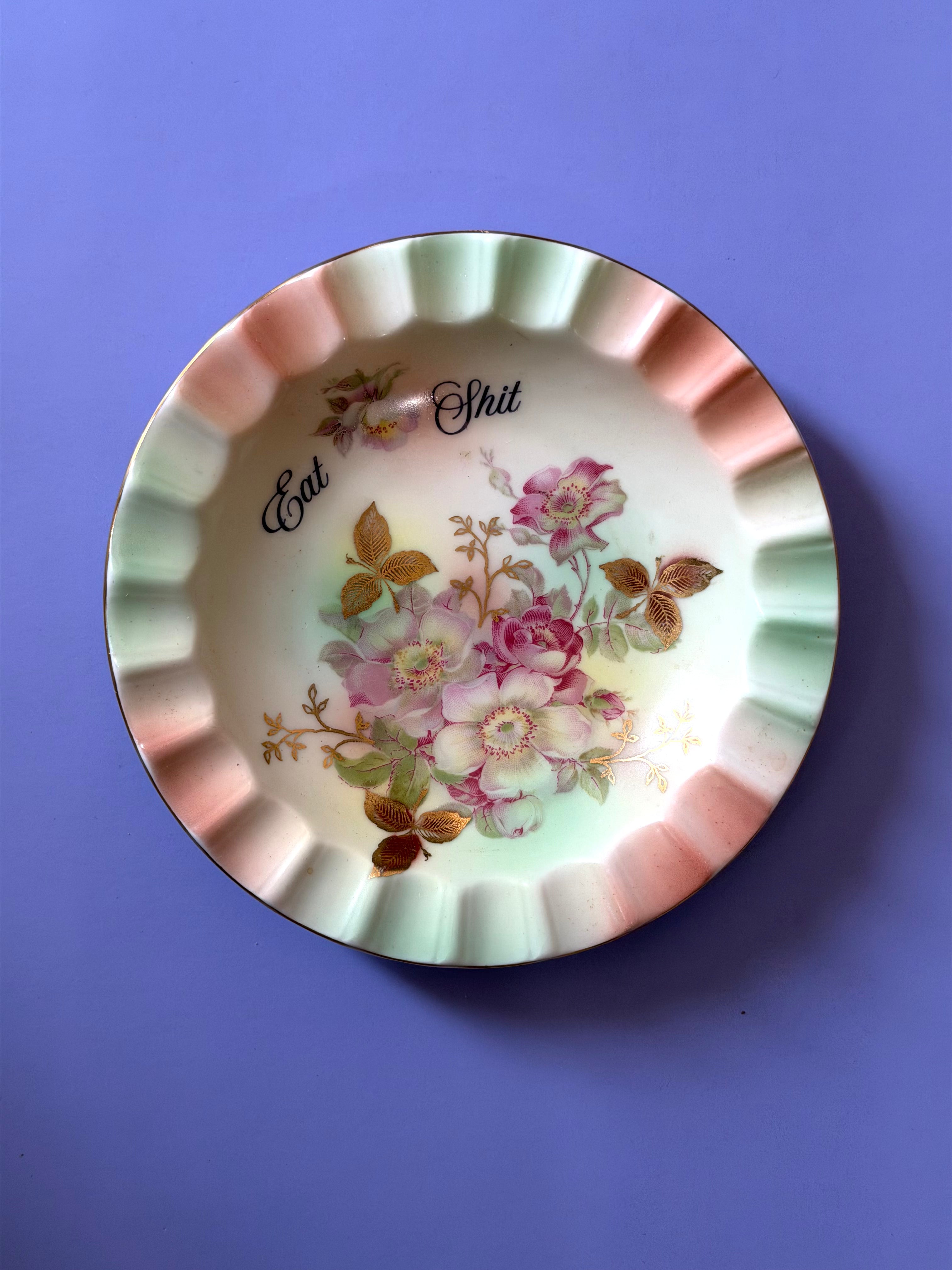 Eat Shit Vintage Trinket Dish