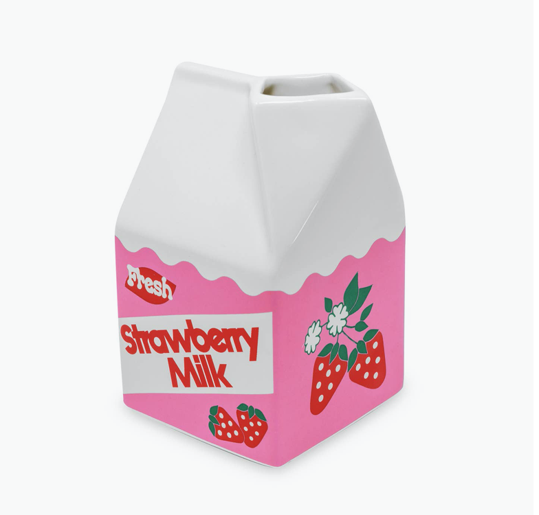 Strawberry Milk Vase