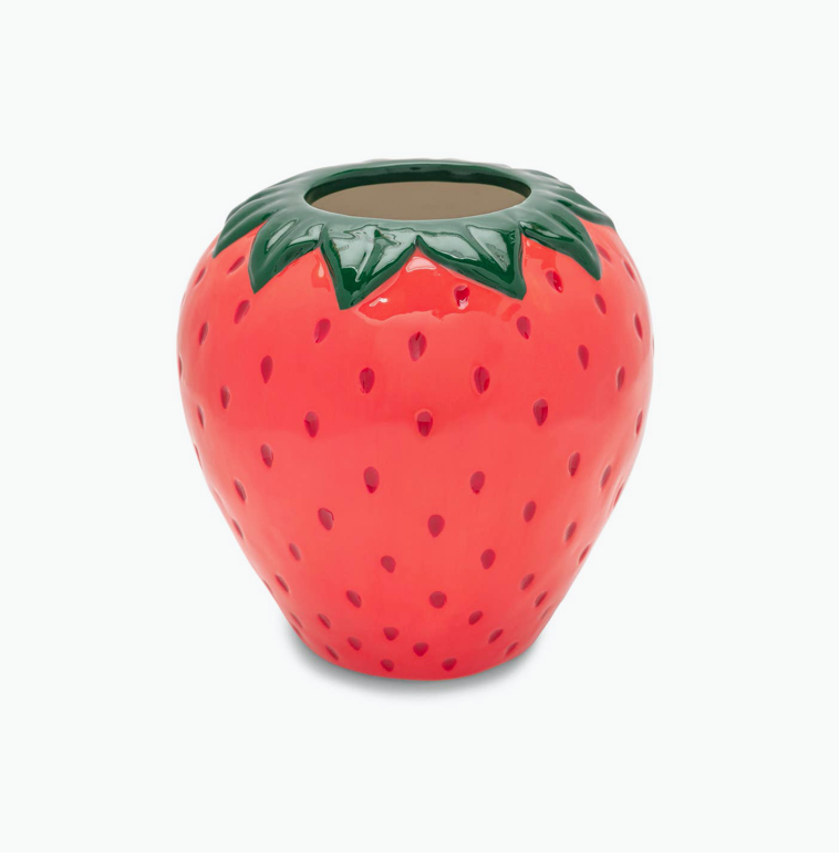 Strawberry Fields Ceramic Vase