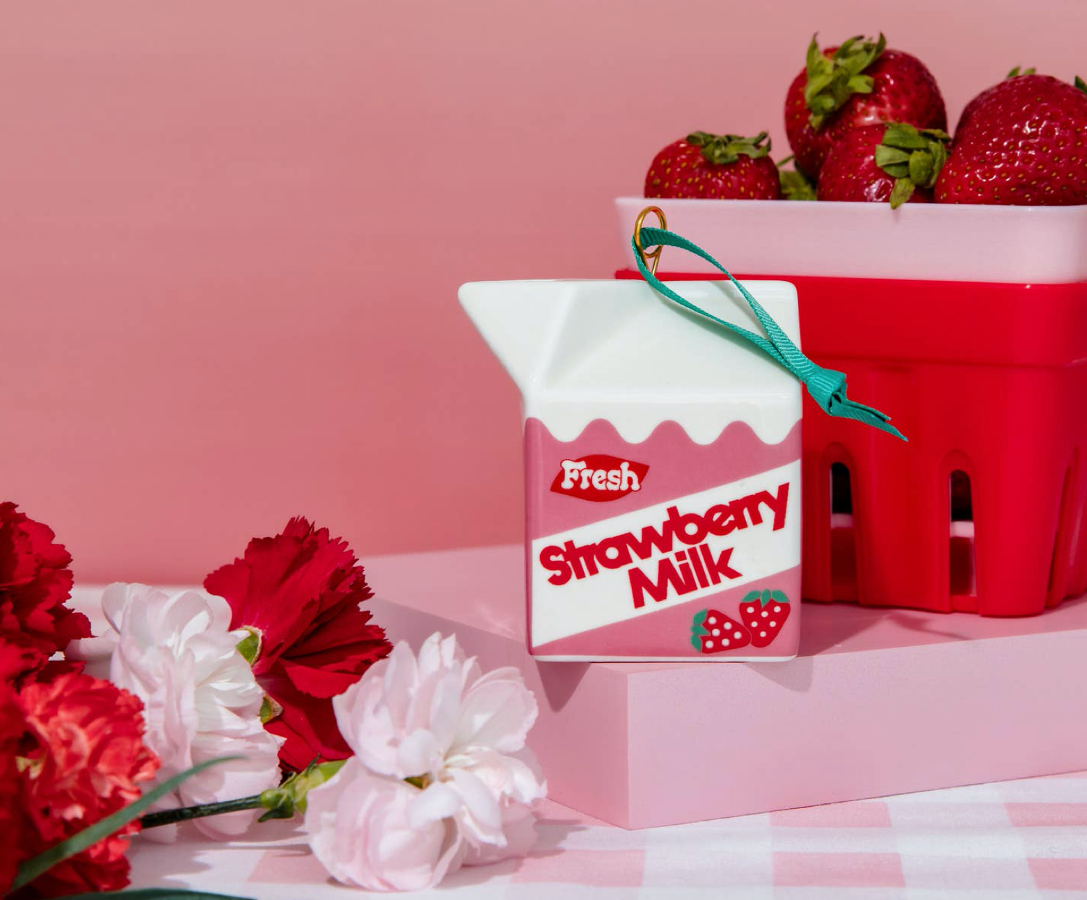 Strawberry Milk Ornament