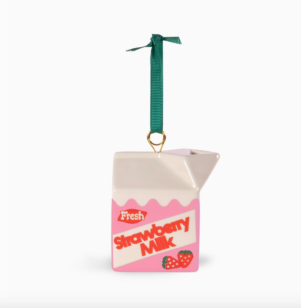 Strawberry Milk Ornament