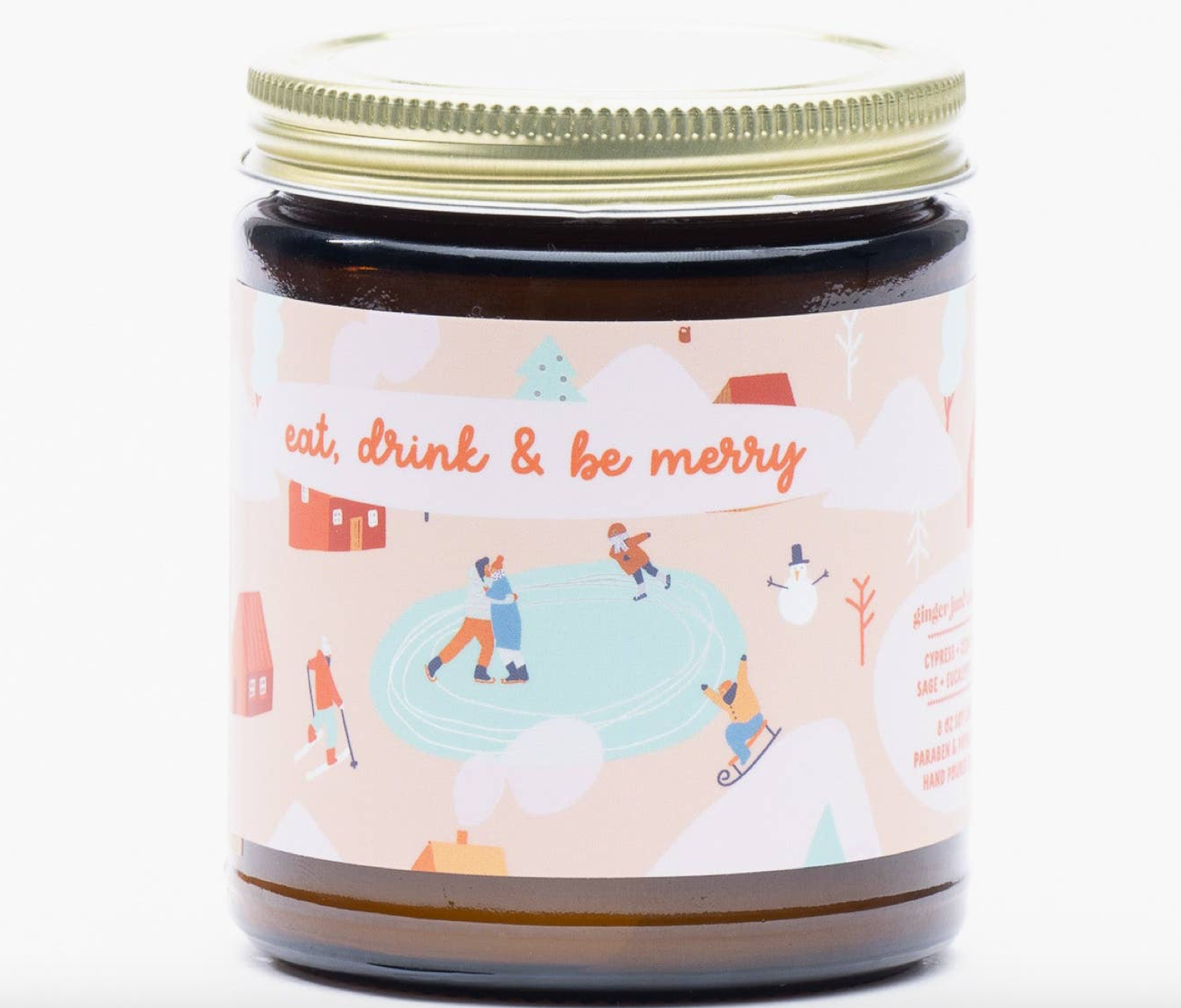 Eat, Drink & Be Merry Holiday Candle