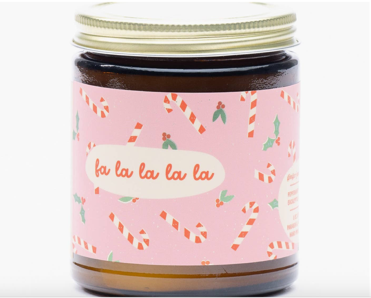 Fa La La La La Holiday Candle