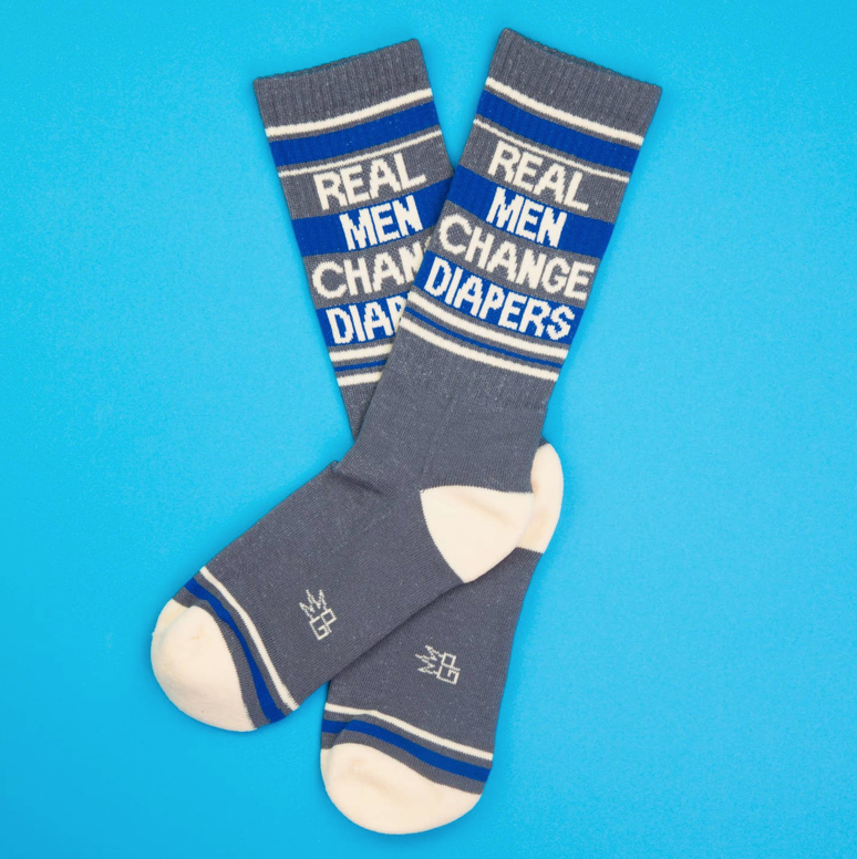 Real Men Change Diapers Socks
