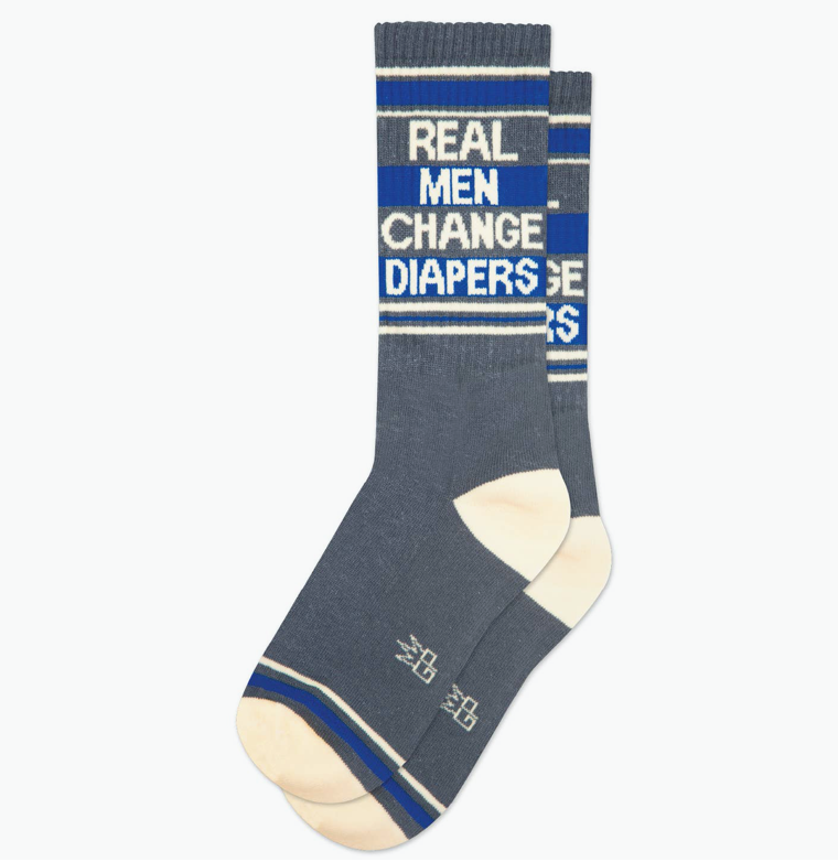 Real Men Change Diapers Socks
