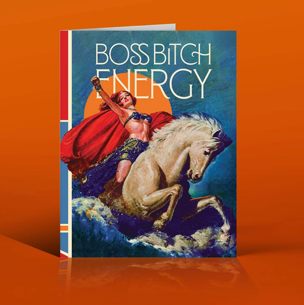 Boss Bitch Energy Greeting Card