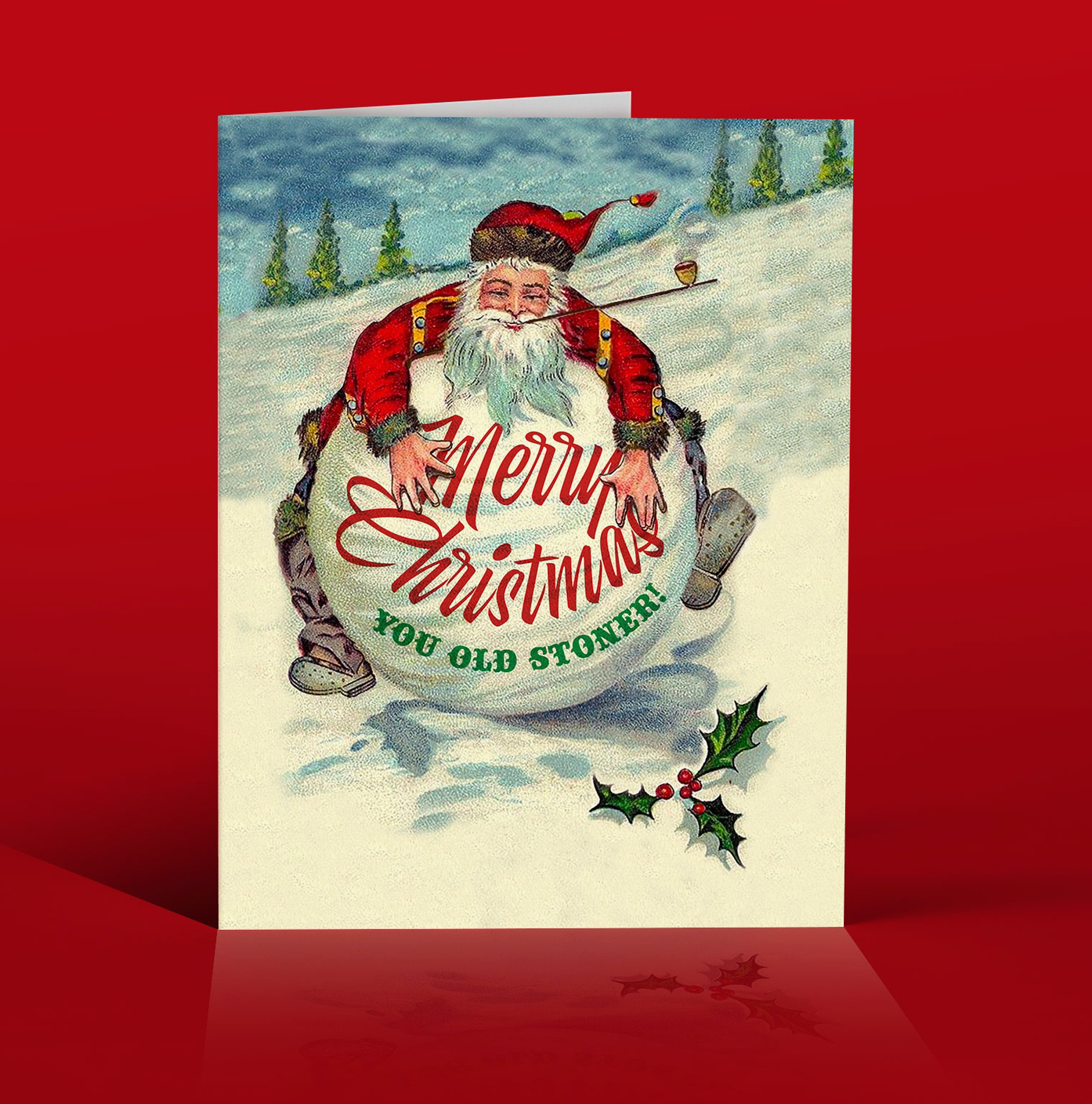 Stoner Santa Christmas Card