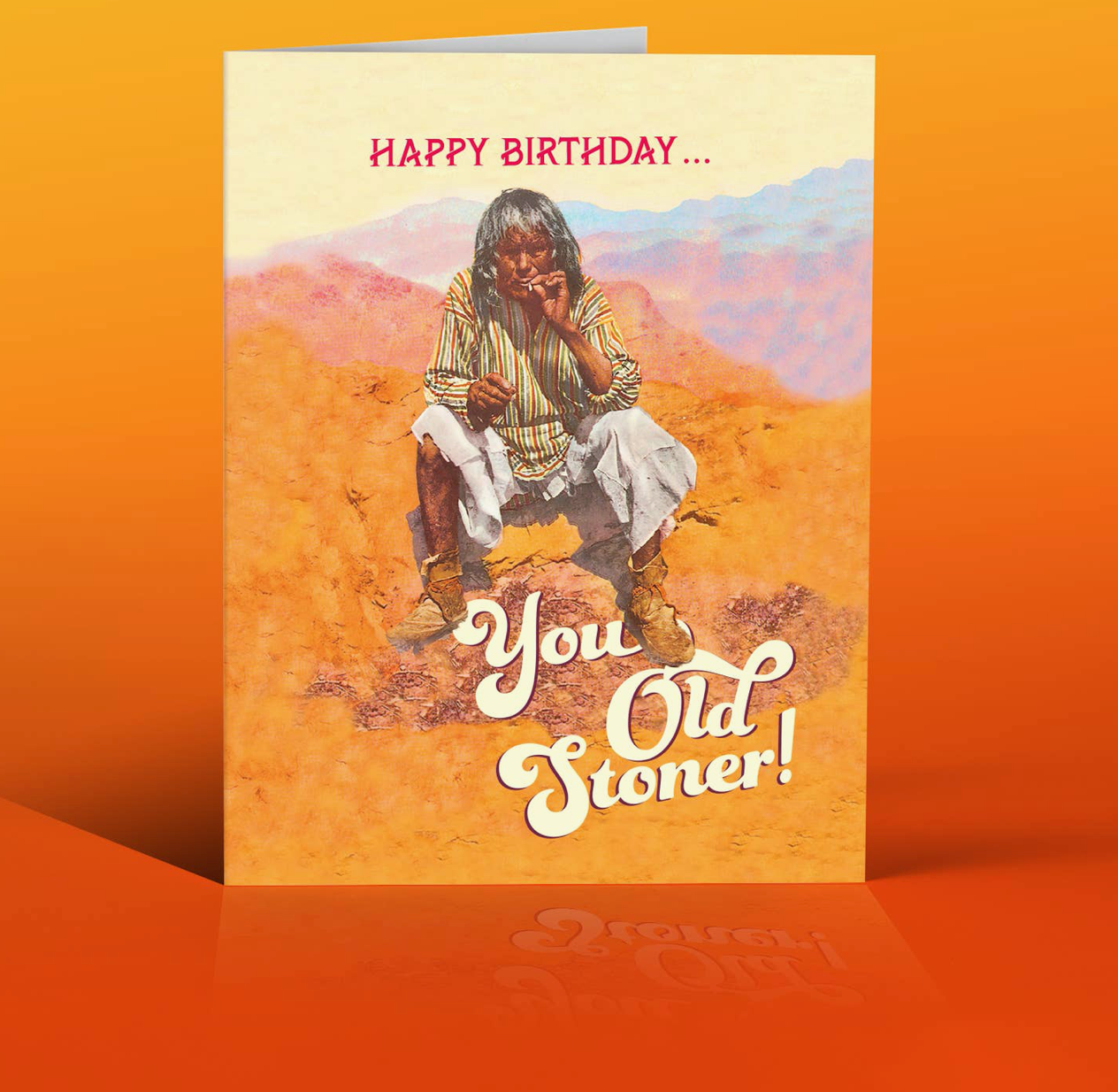 Old Stoner Birthday Greeting Card