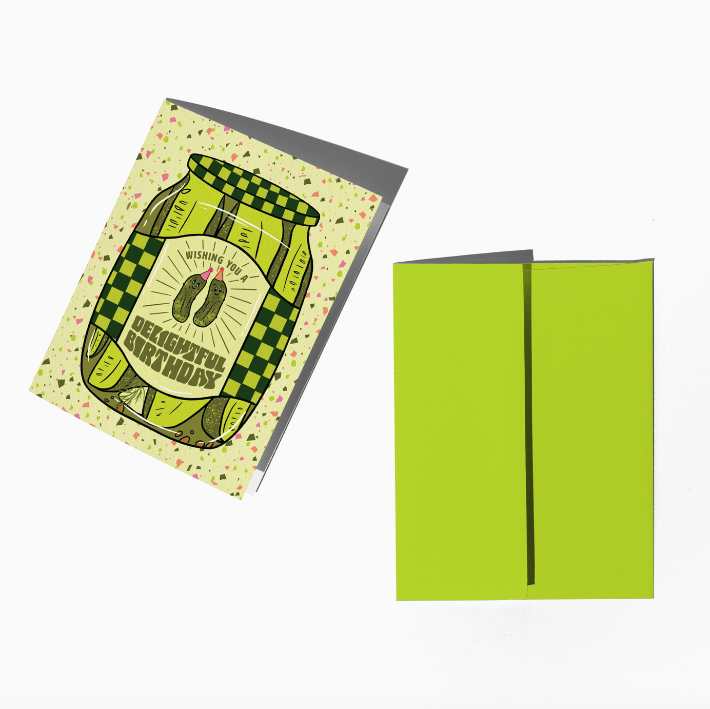 Pickle Jar Birthday Greeting Card