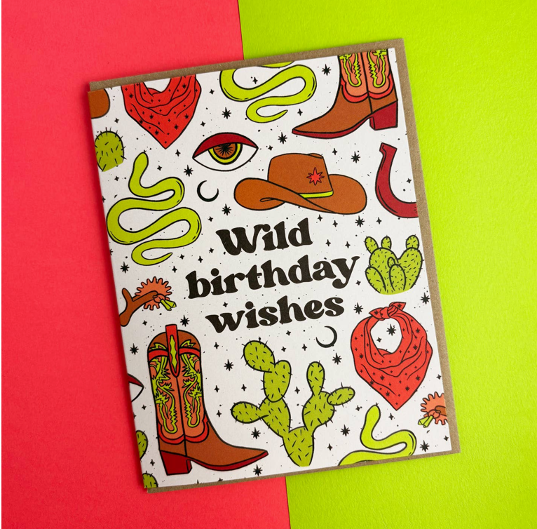 Wild West Birthday Greeting Card