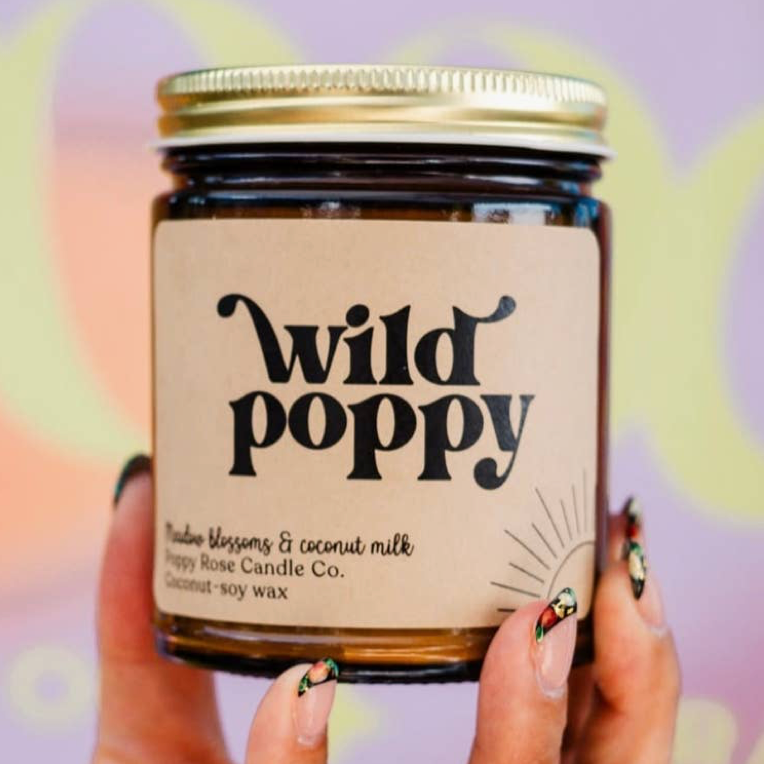 Wild Poppy Candle