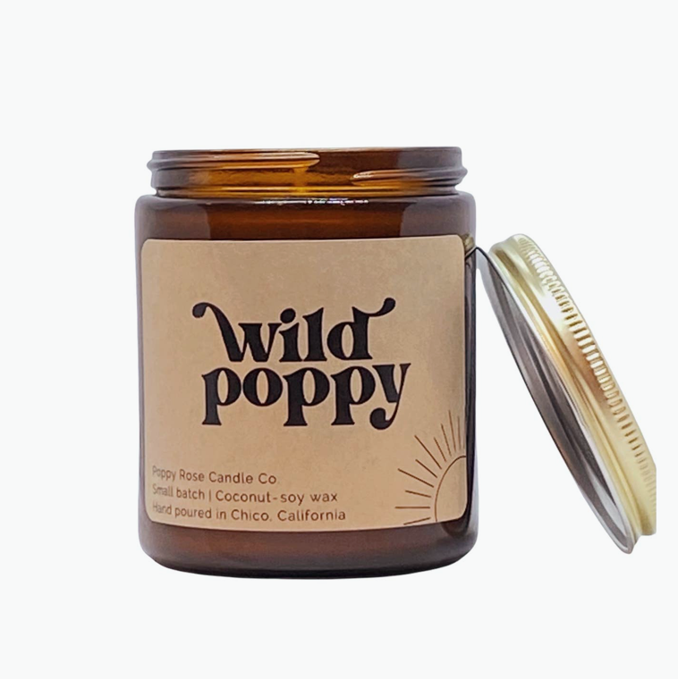 Wild Poppy Candle