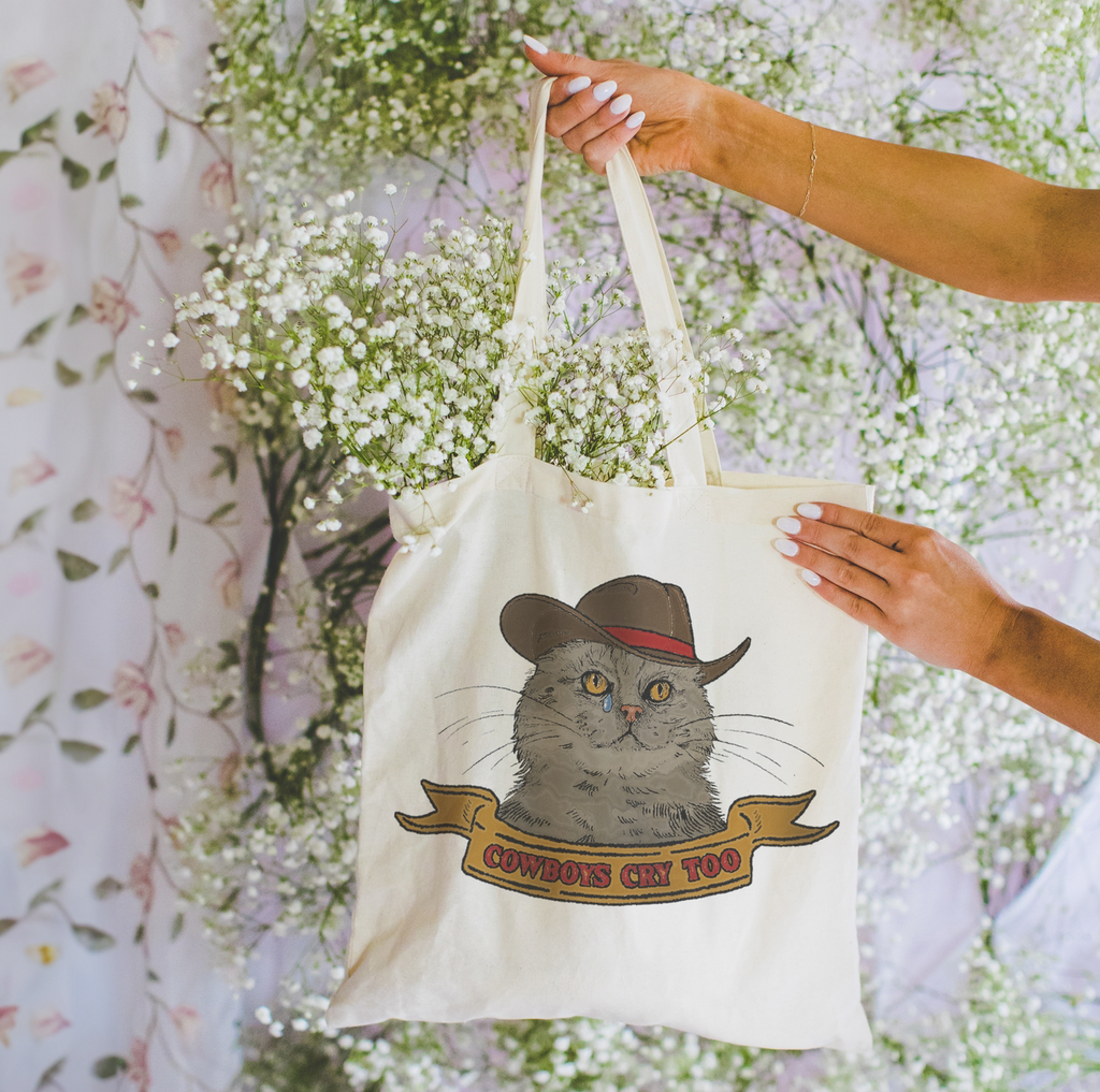 Cowboys Cry Too Tote Bag
