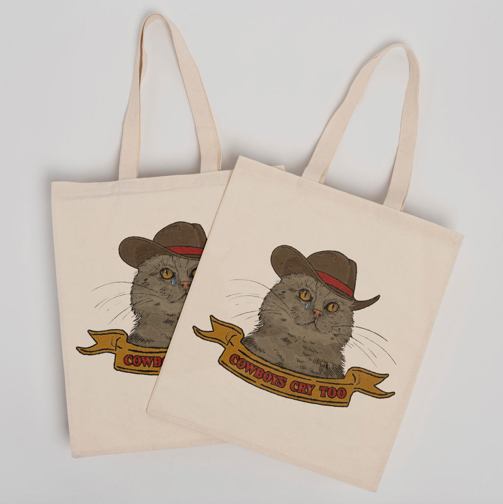 Cowboys Cry Too Tote Bag