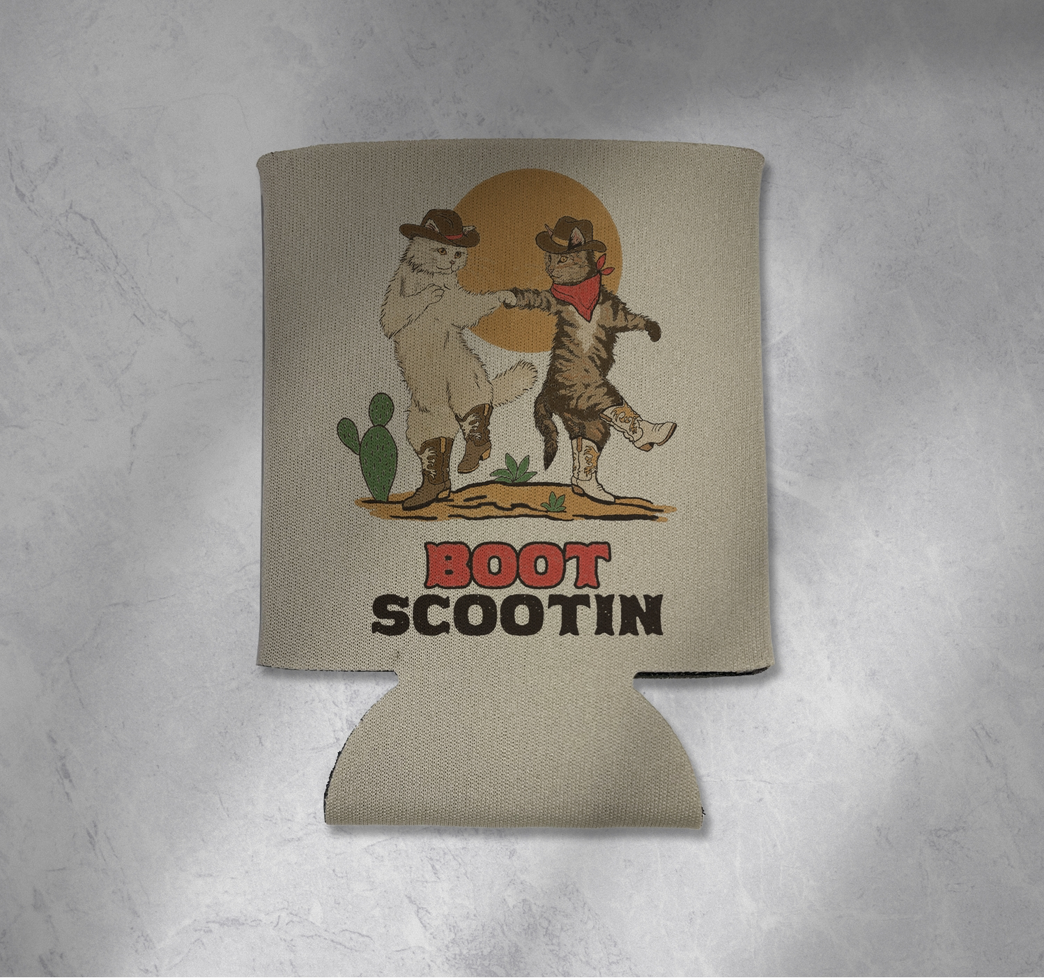 Boot Scootin' Kitties Koozie