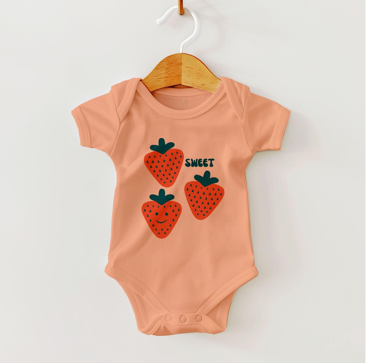 Strawberries Baby Onesie