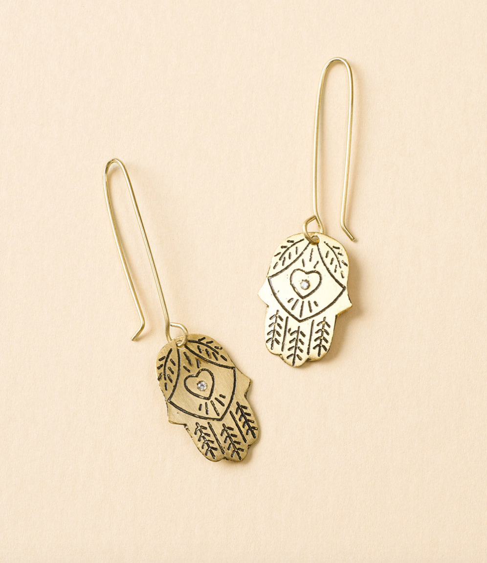 Hamsa Earrings