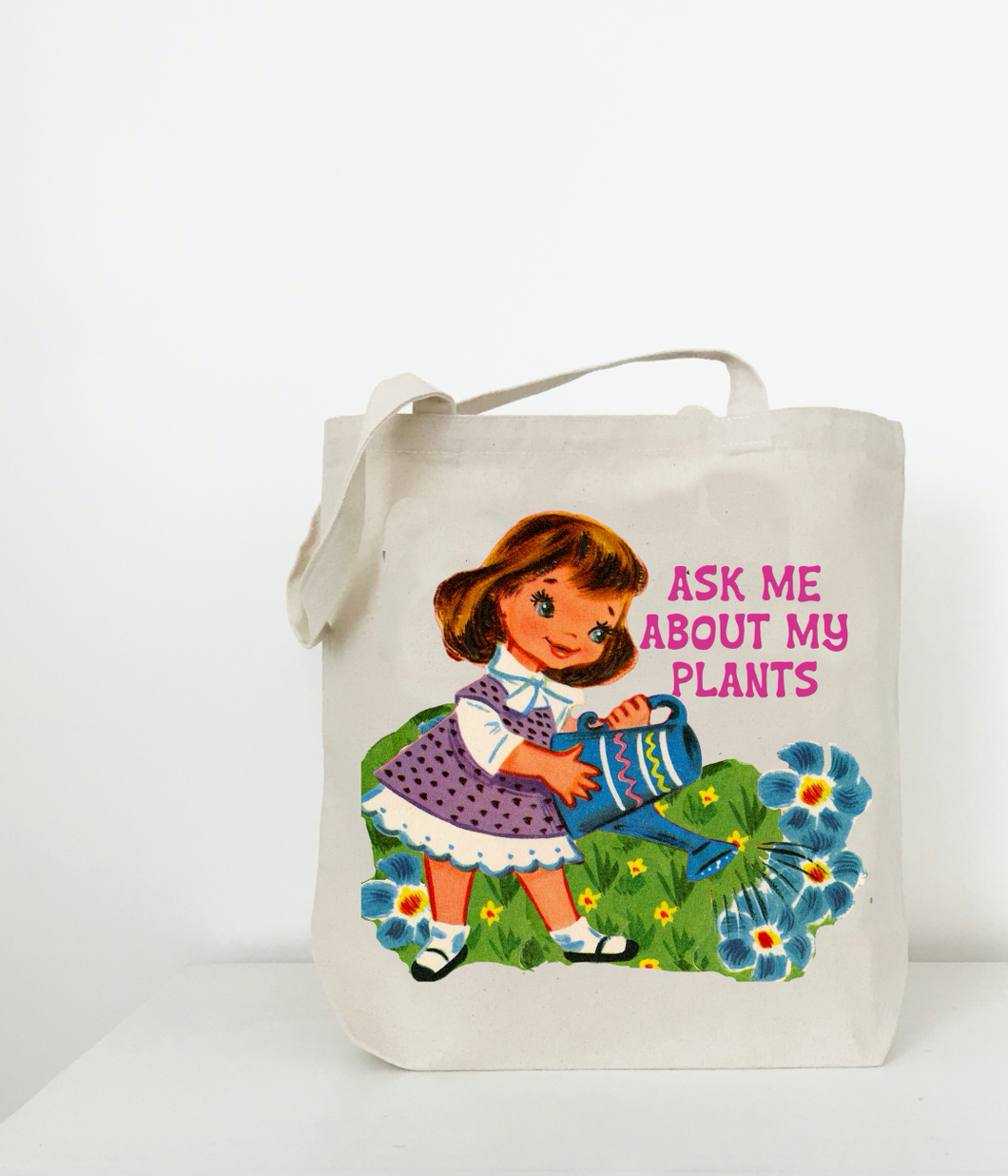 Ask Me About My Plants Canvas Tote