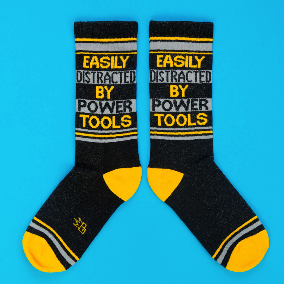 Easily Distracted By Power Tools Unisex Socks