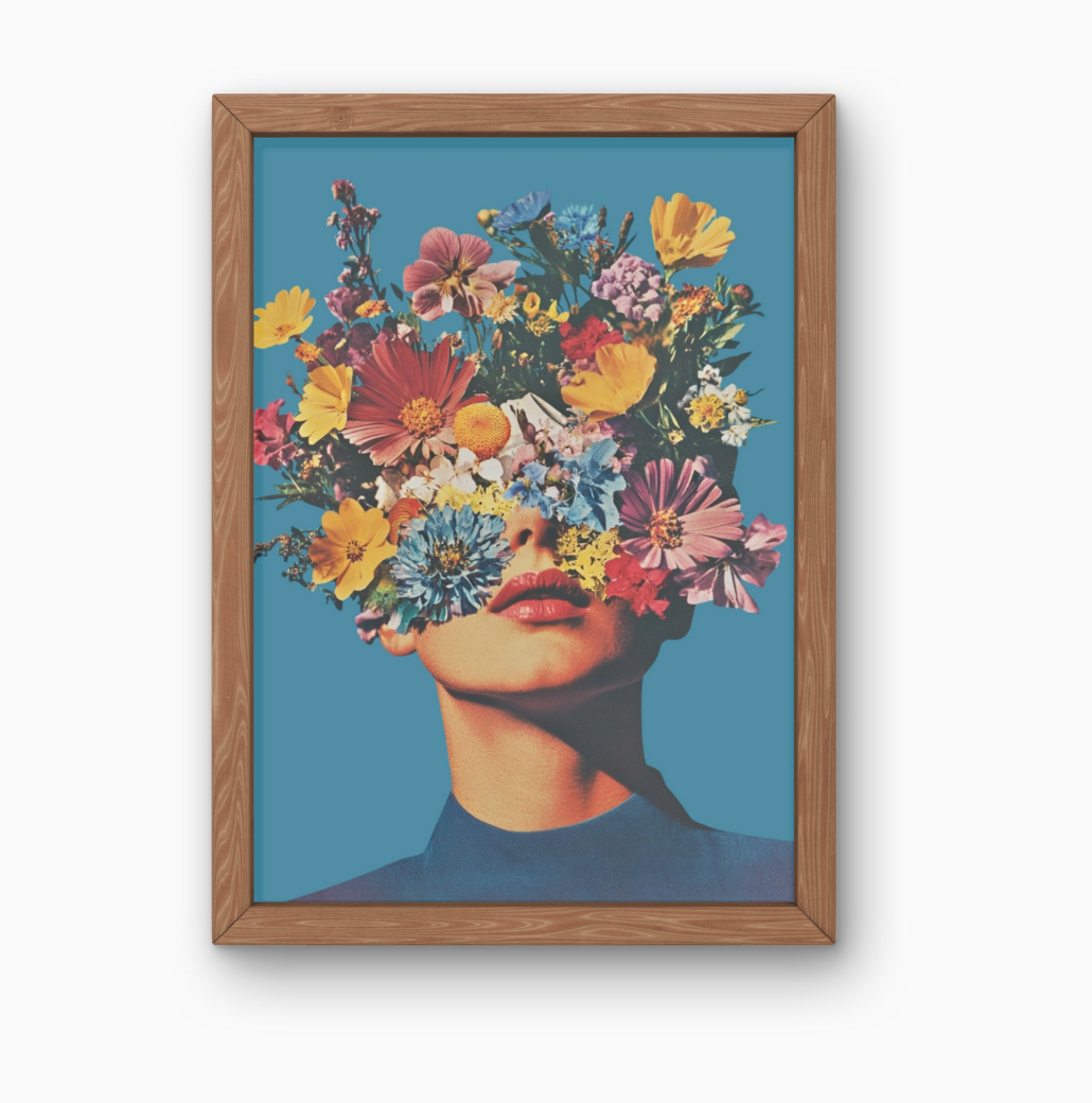 Floral Woman Art Print