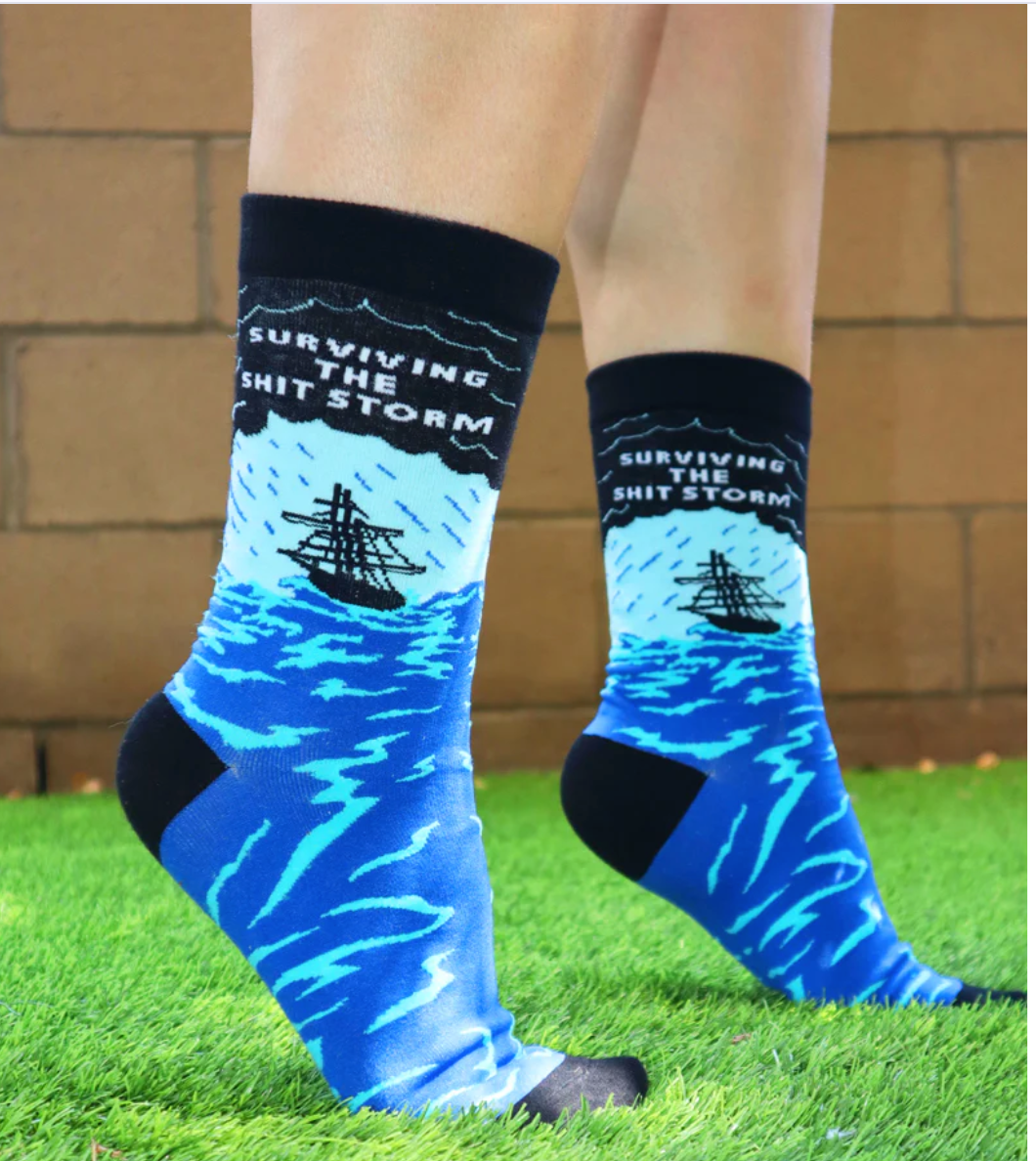 Surviving The Shit Storm Women’s Crew Socks