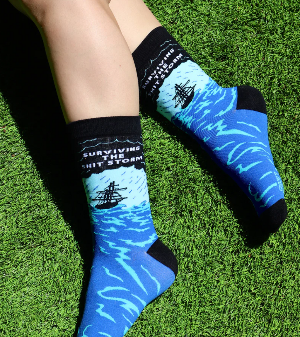 Surviving The Shit Storm Women’s Crew Socks
