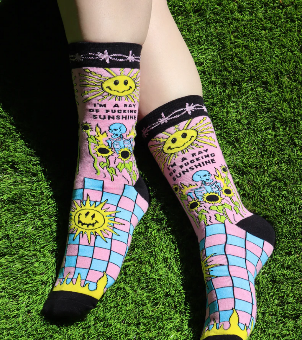 Ray of Fucking Sunshine Women’s Crew Socks