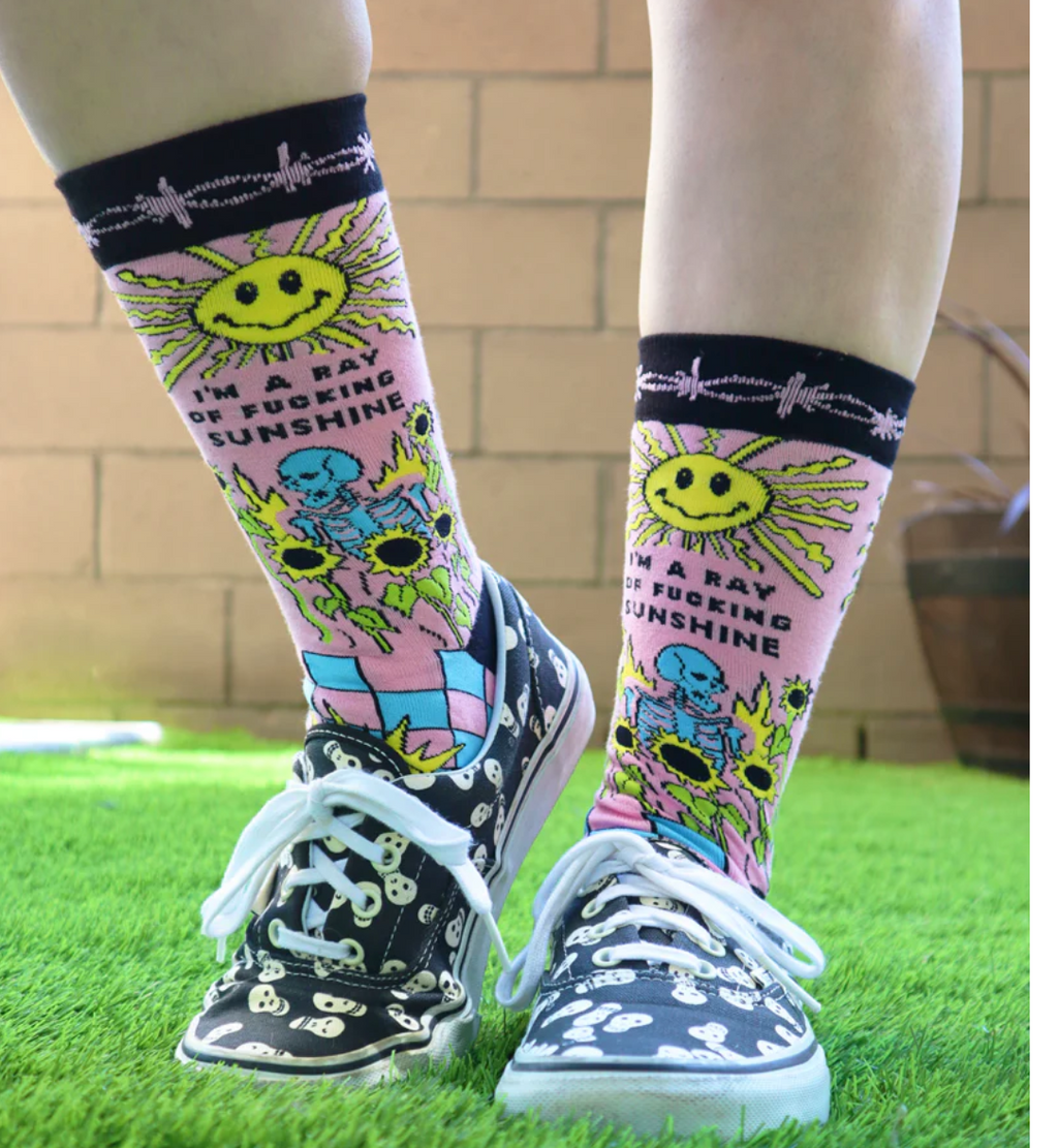 Ray of Fucking Sunshine Women’s Crew Socks