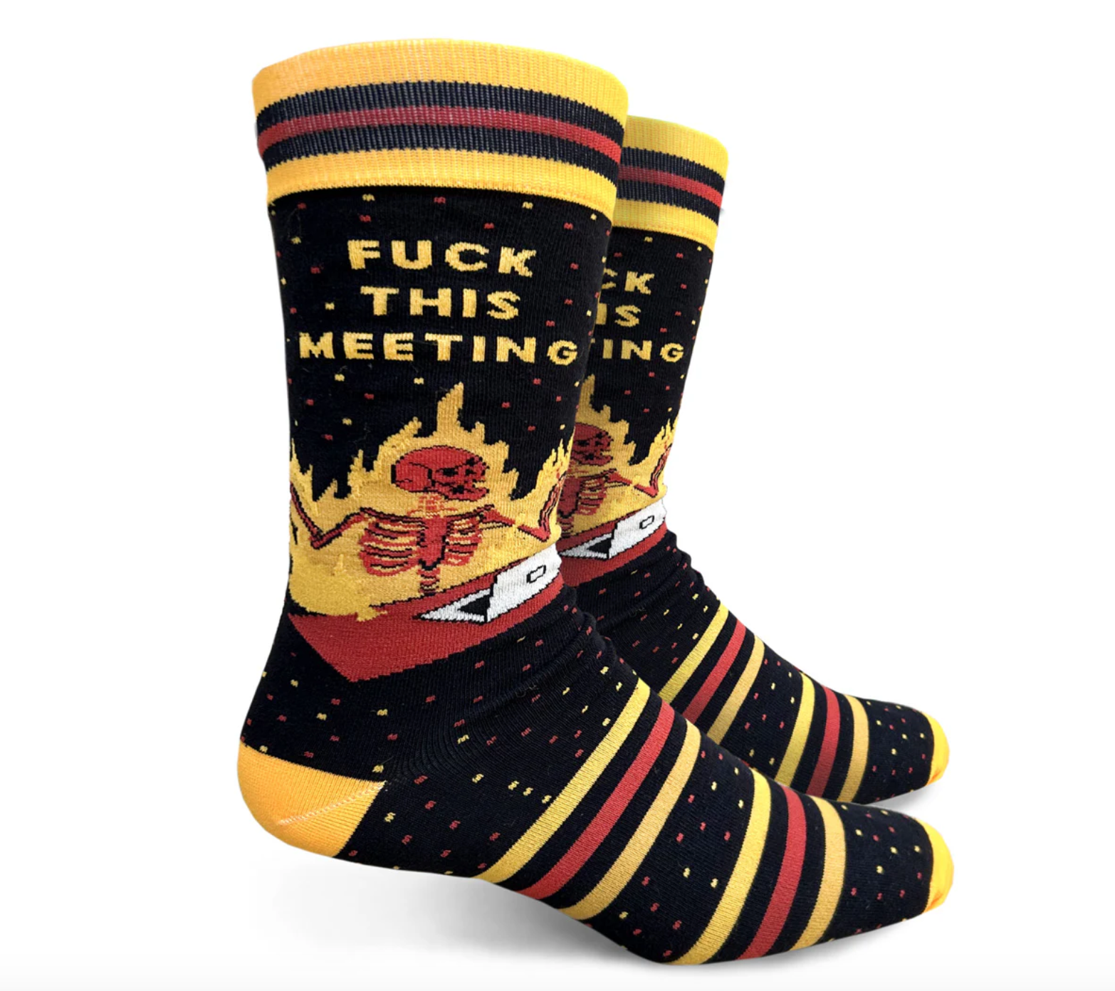 Fuck This Meeting Men’s Crew Socks