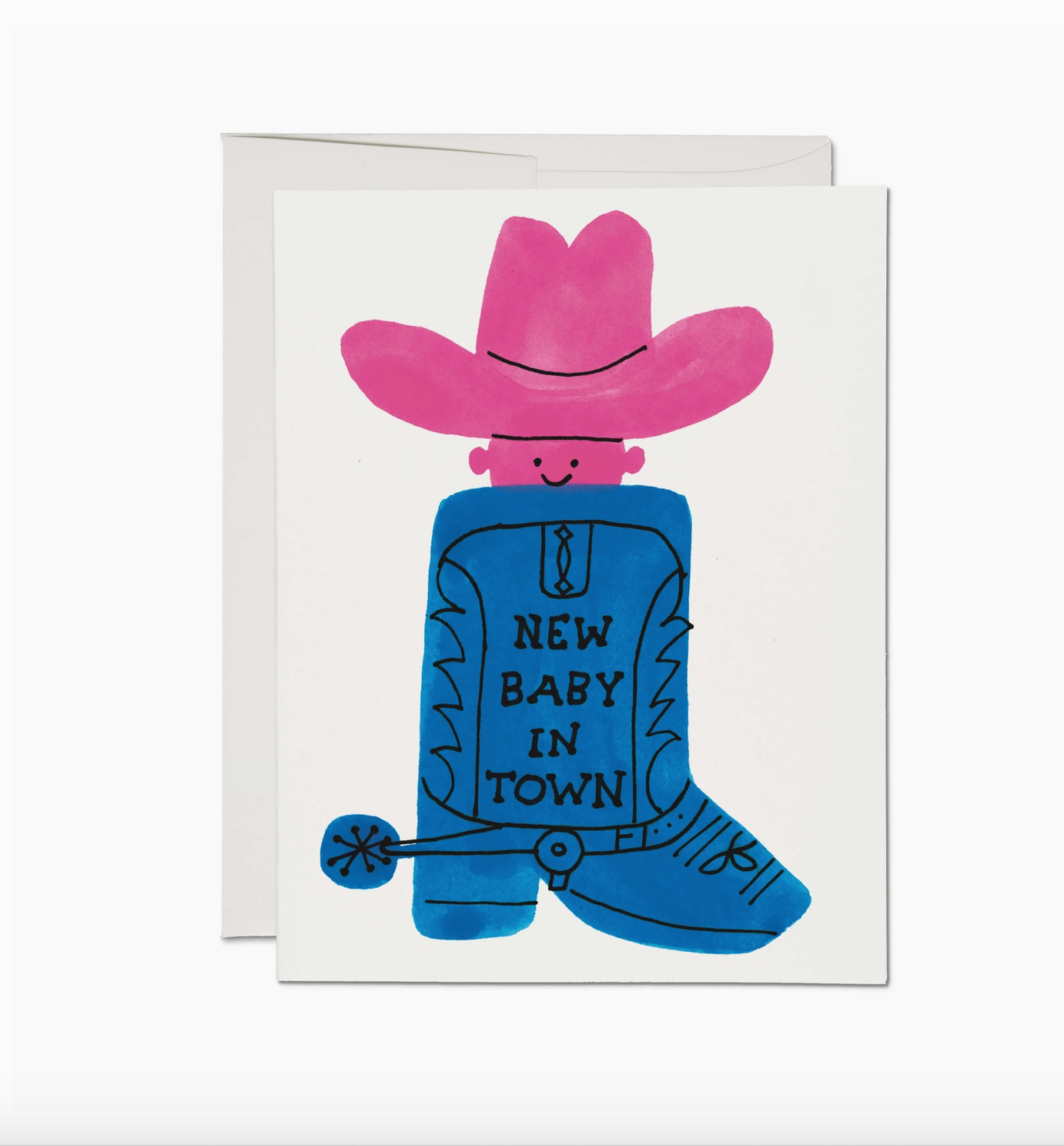 Boot Baby Greeting Card