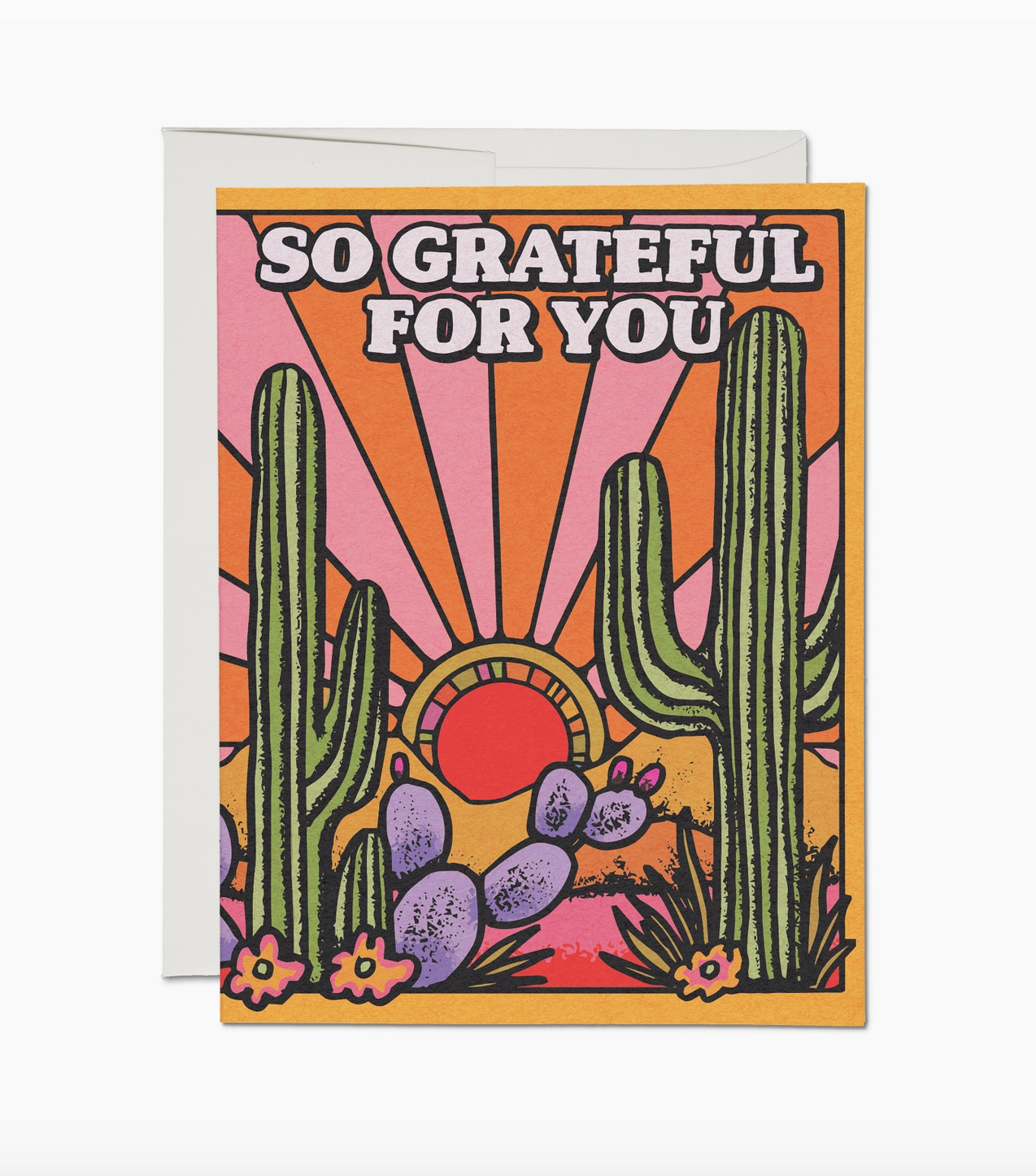 Grateful Cacti Greeting Card