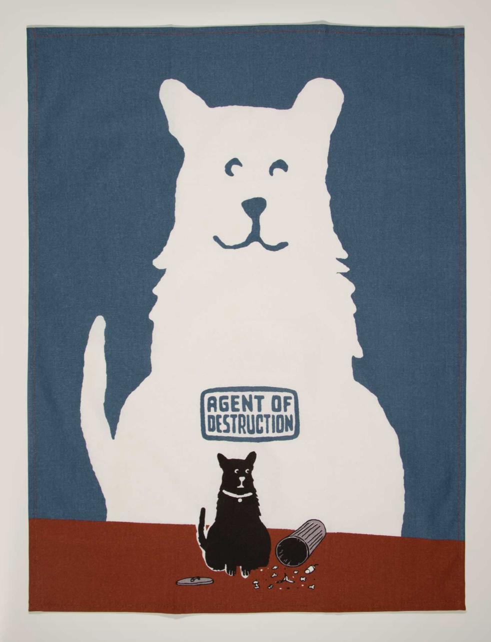 Agent of Destruction Dish Towel