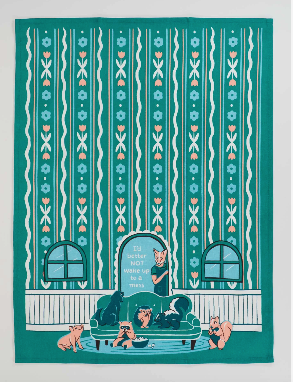 Wake Up To A Mess Dish Towel