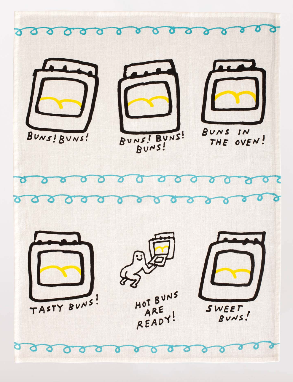 Hot Buns Are Ready Dish Towel