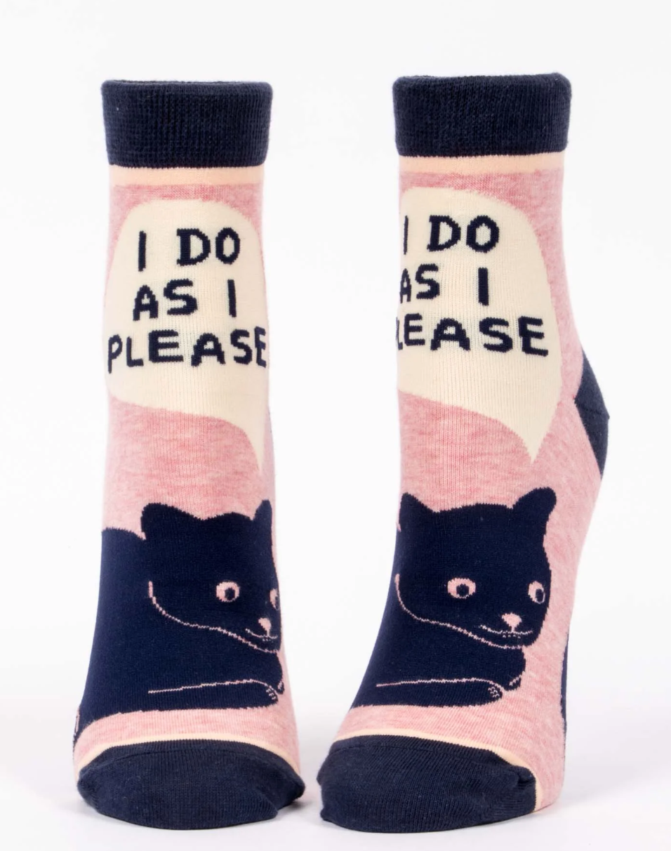 I Do As I Please Ankle Socks