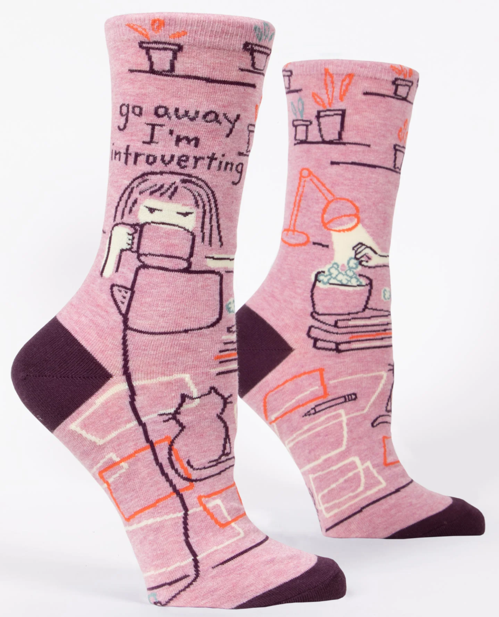 Go Away Introverting Women’s Crew Socks