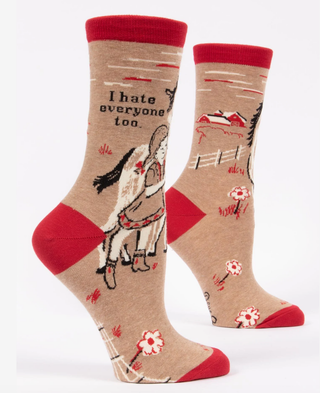 I Hate Everyone Too Women’s Crew Socks