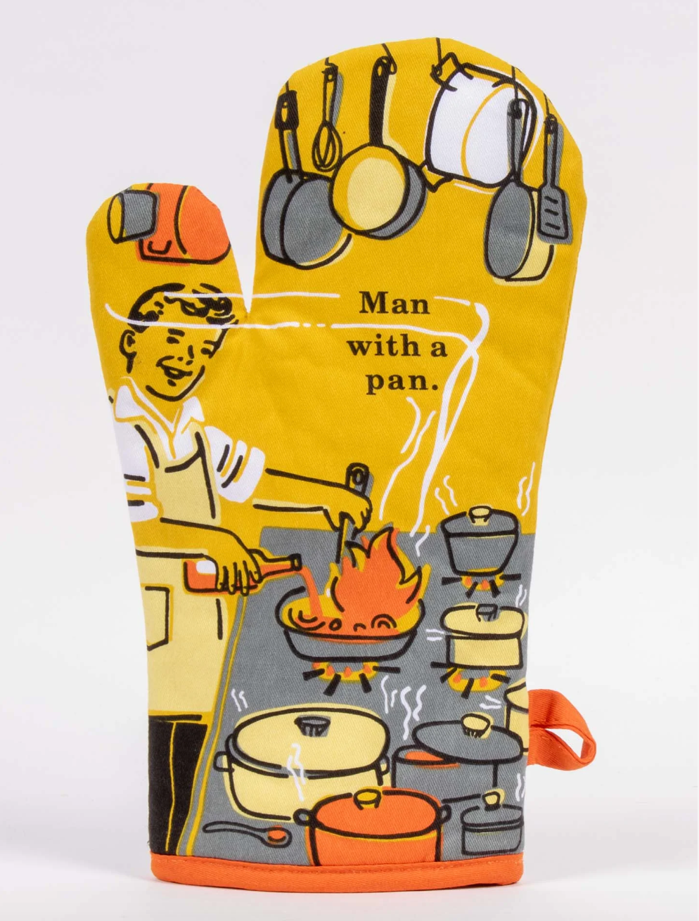 Man With A Pan Oven Mitt