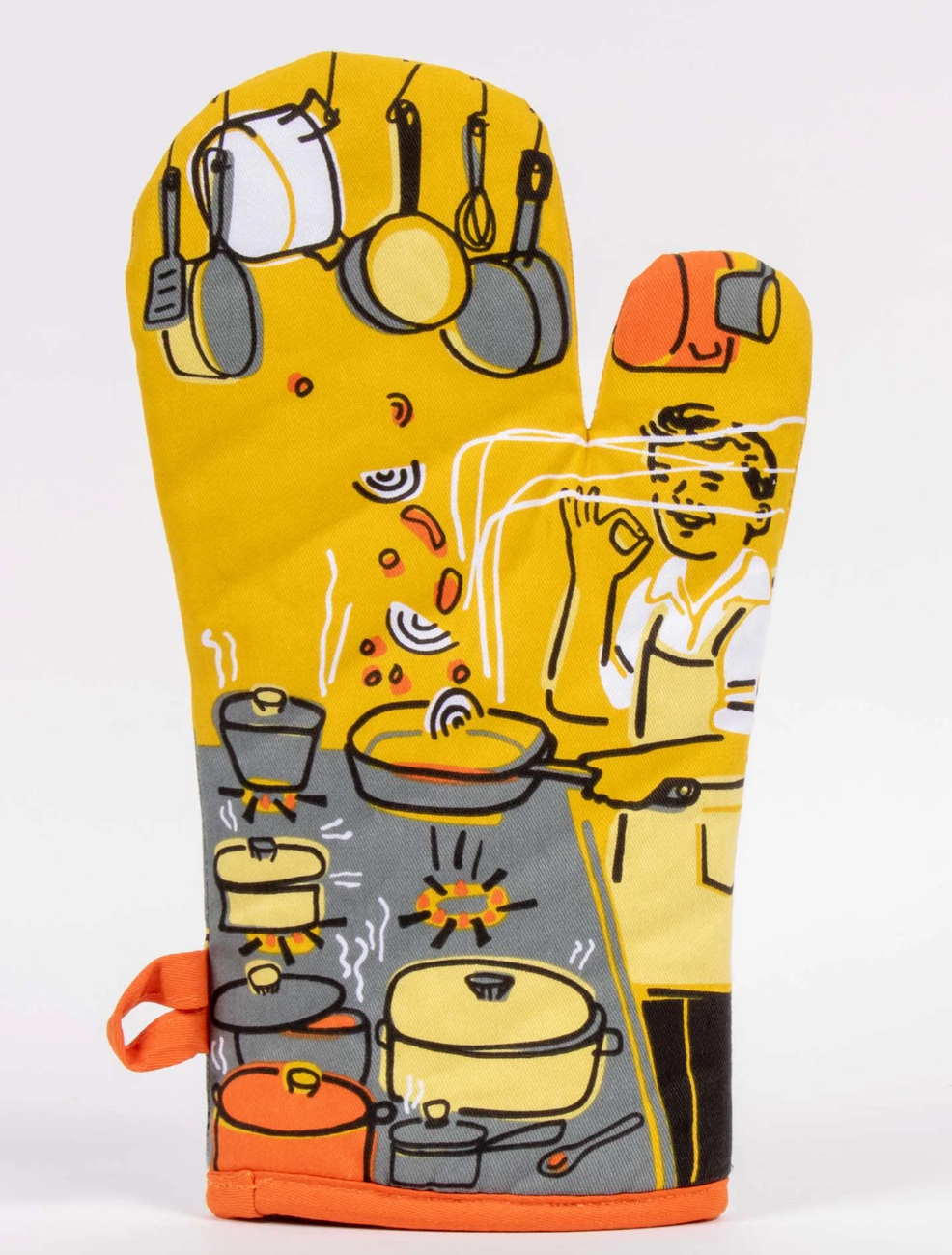 Man With A Pan Oven Mitt