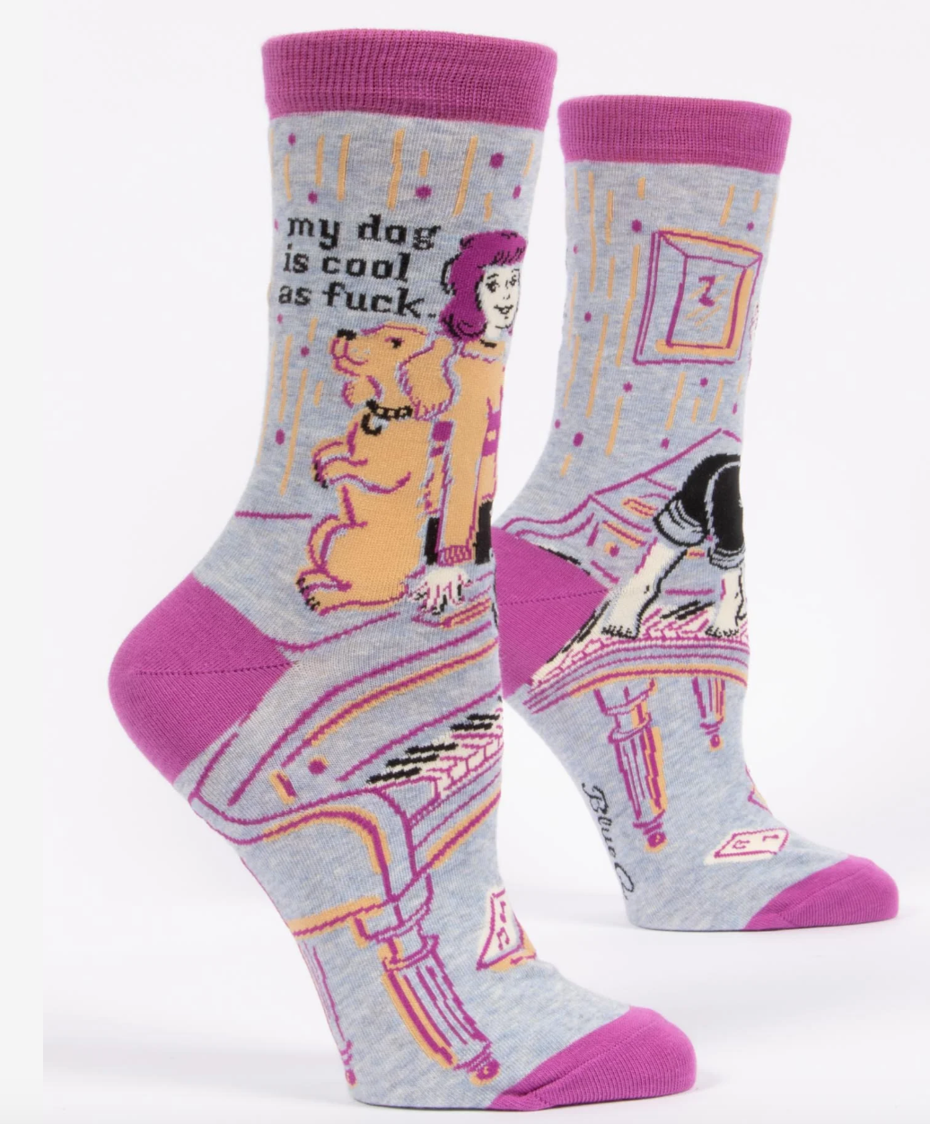 My Dog Is Cool As Fuck Women’s Crew Socks