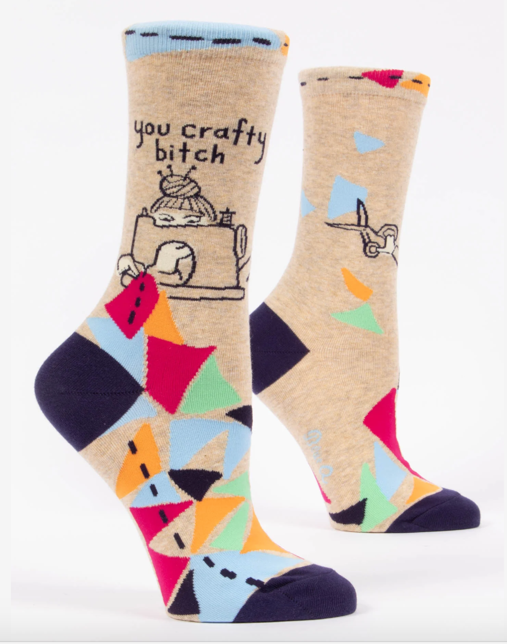 Crafty Bitch Women’s Crew Socks