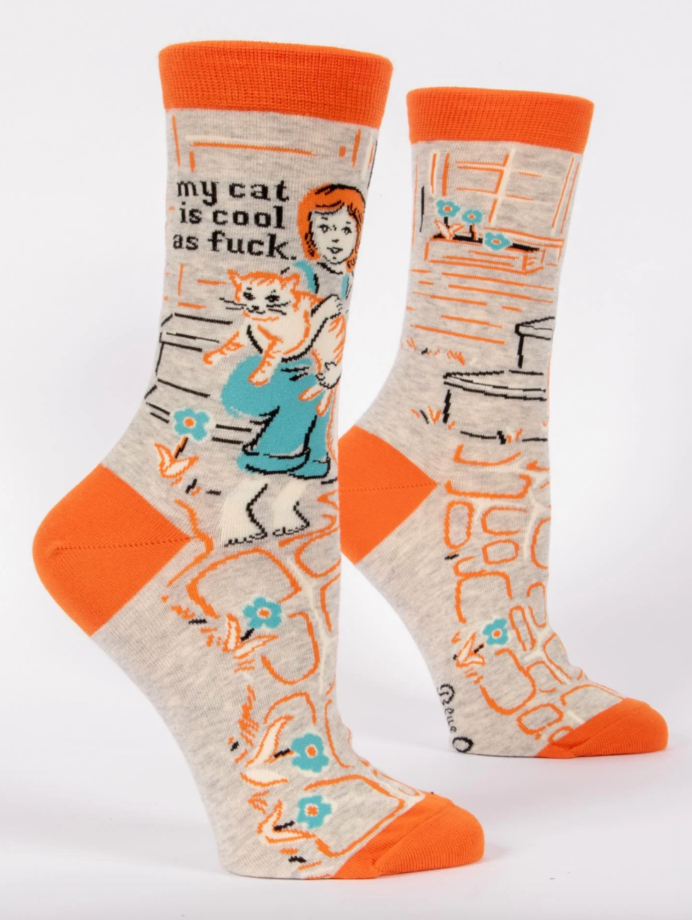 My Cat Is Cool AF Women’s Crew Socks